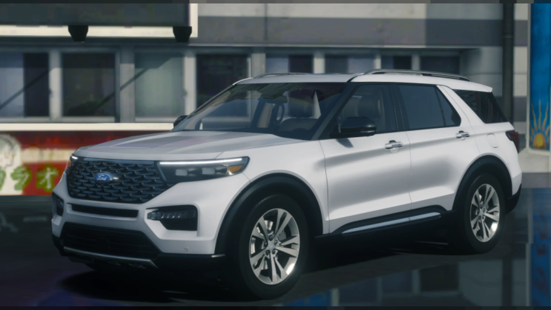 2020 Ford Explorer civilian SUV parked in a FiveM city street