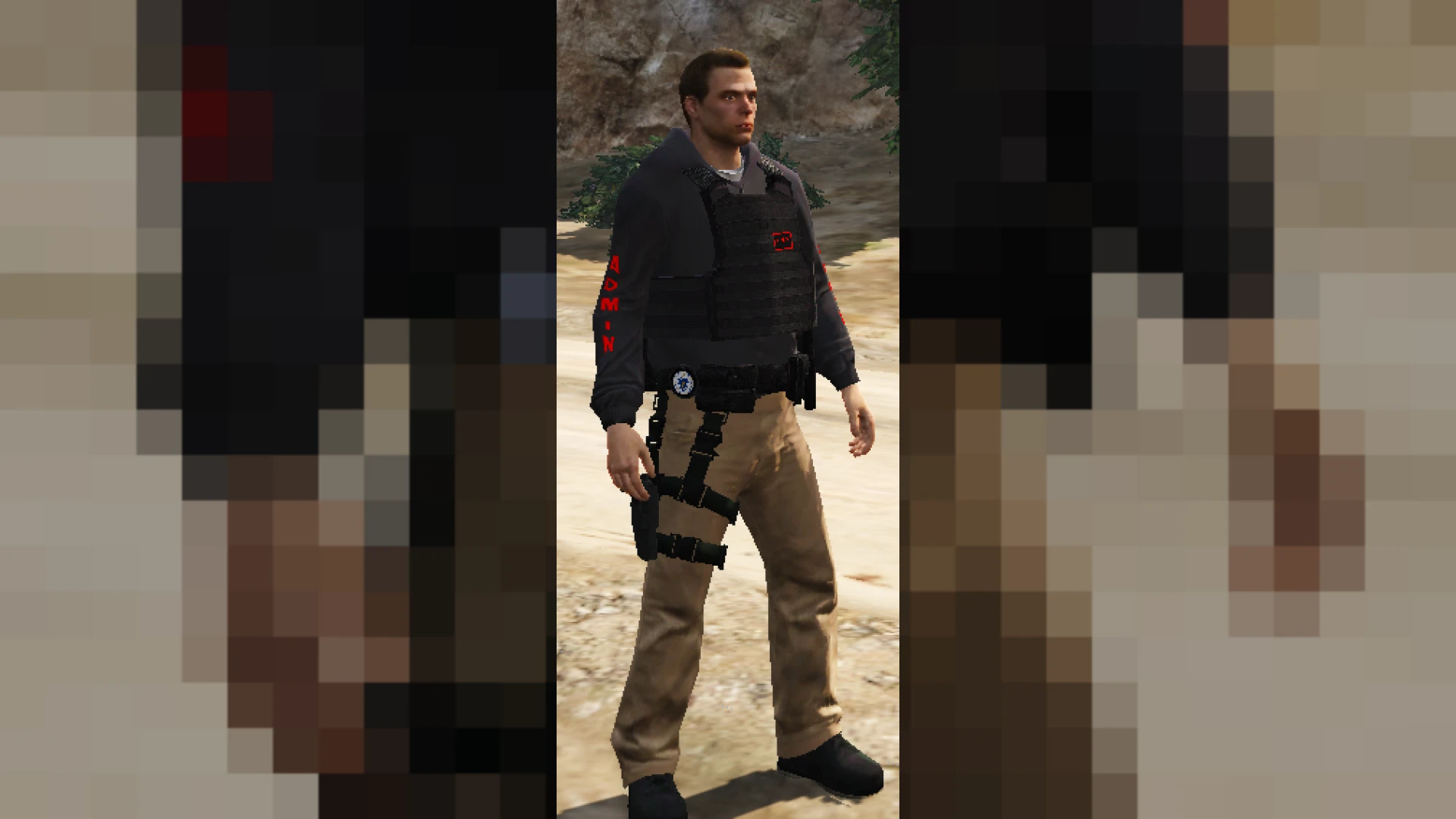 Admin ped distinct staff character model in FiveM