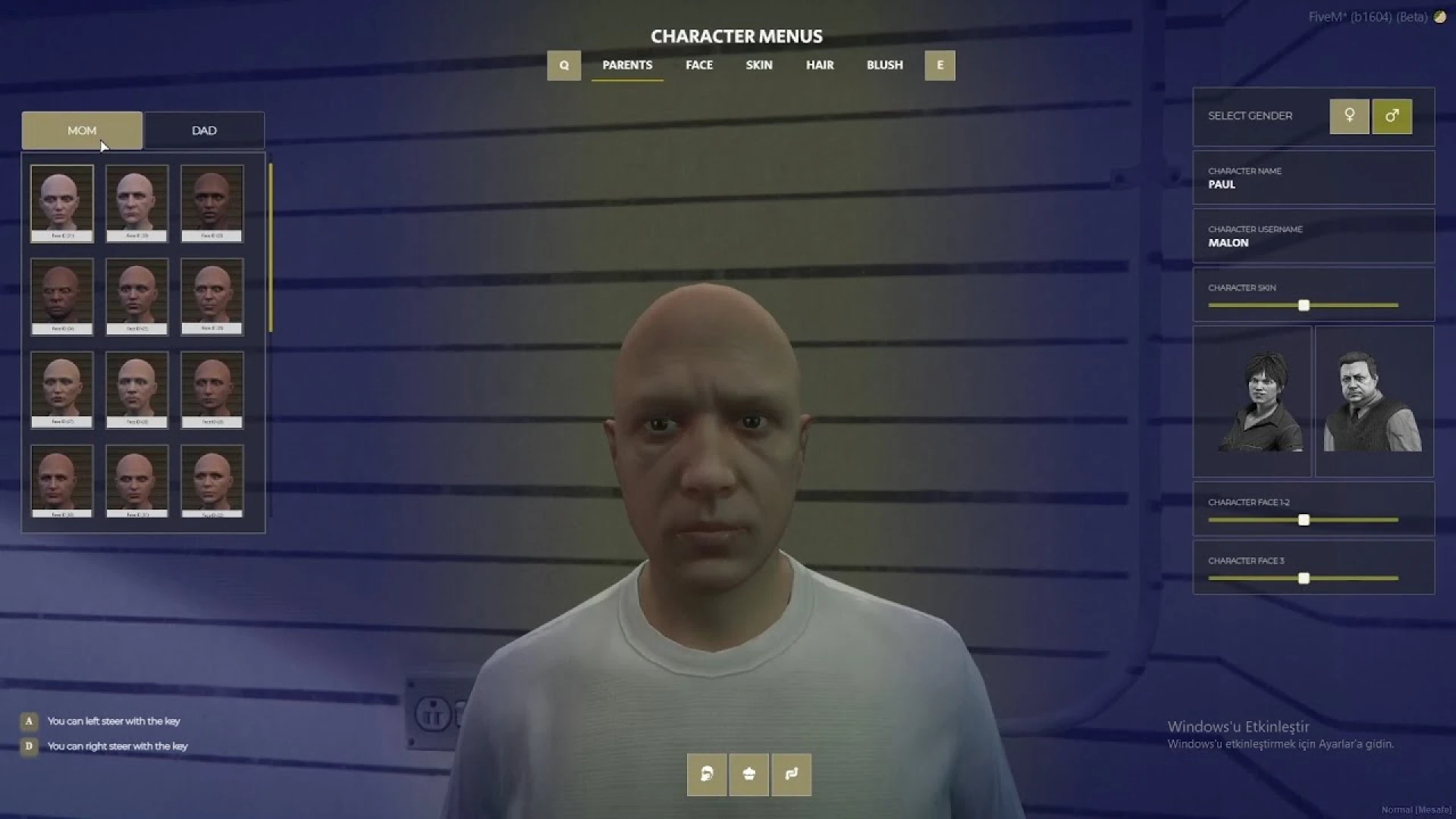 Advanced clothing system menu open inside a FiveM clothing store