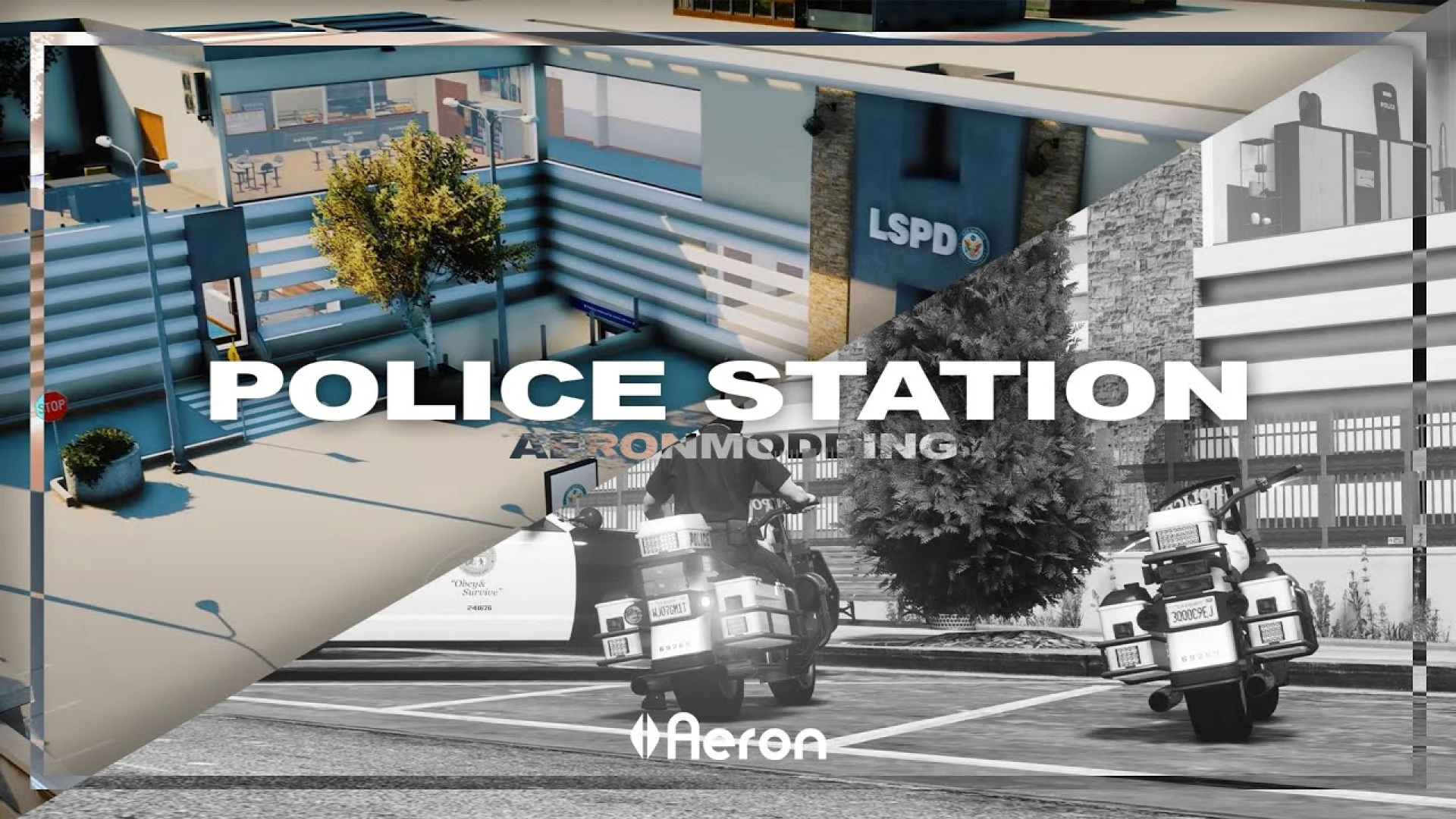 Mission Row Police Station MLO corridor and duty desks for FiveM