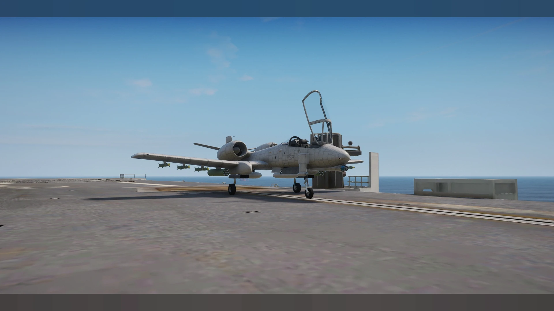 Aircraft carrier mlo flight deck and hangar of HMS Ark Royal in FiveM — view 2
