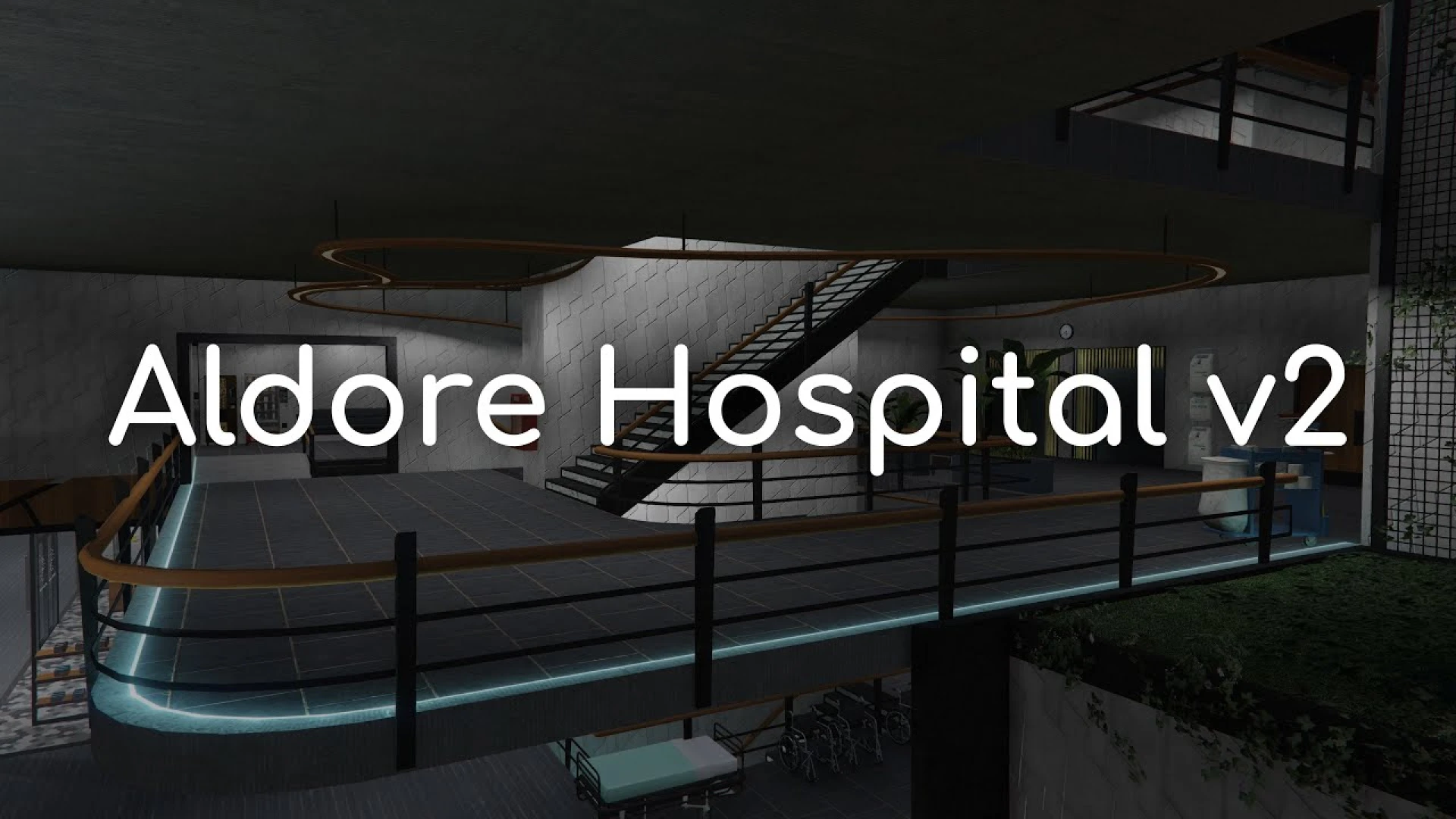 Ajaxon hospital MLO with wards and reception for FiveM EMS
