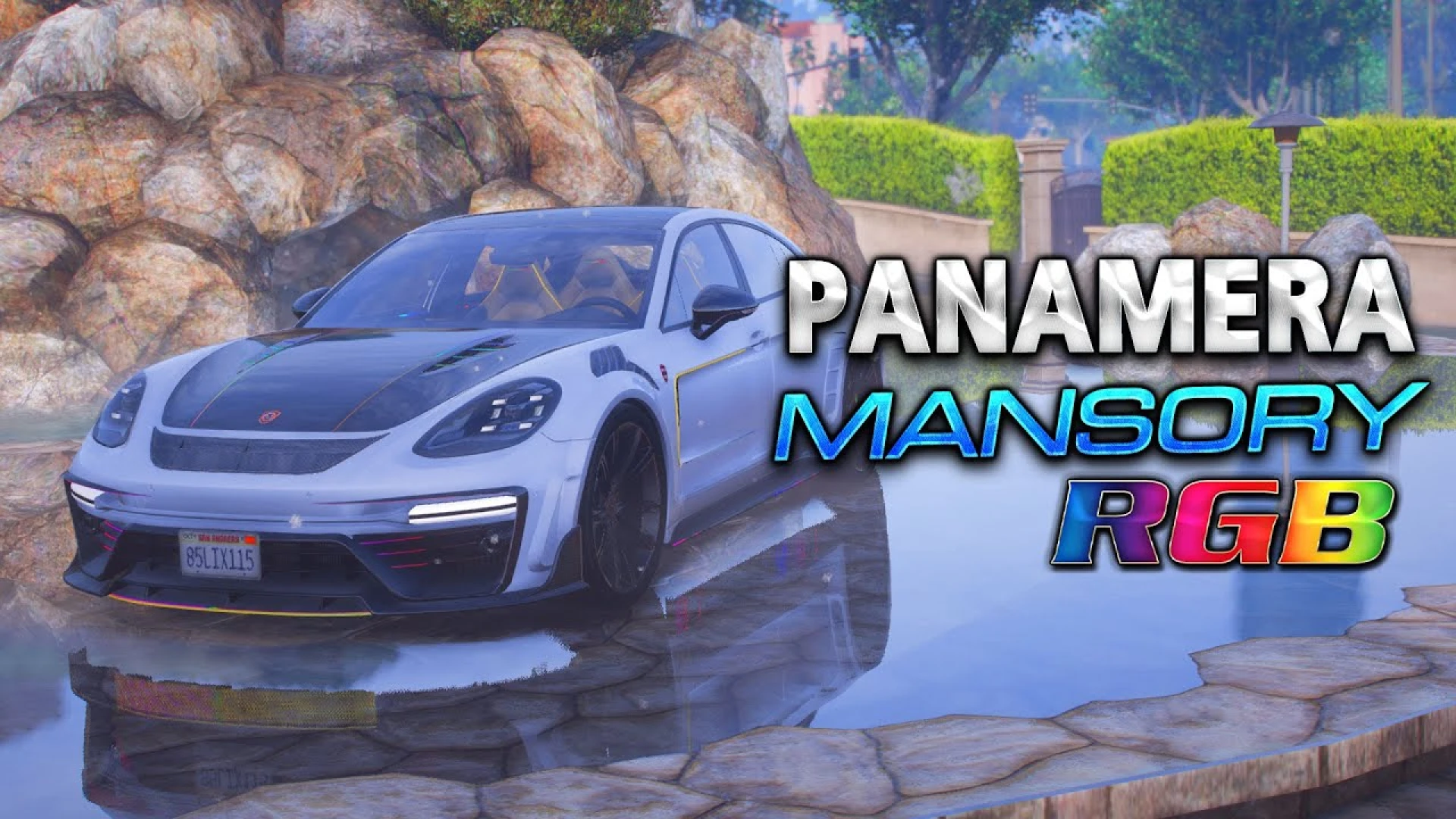 animated Panamera Mansory FiveM vehicle shown in-game