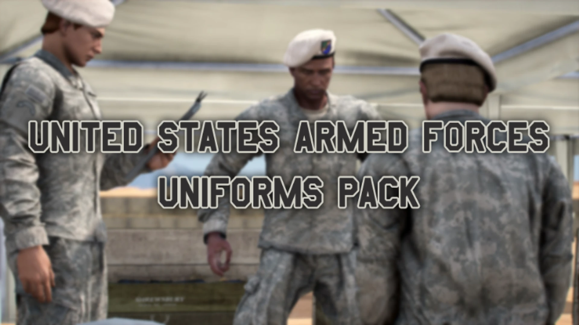 Armed Forces uniforms pack worn by a FiveM military character