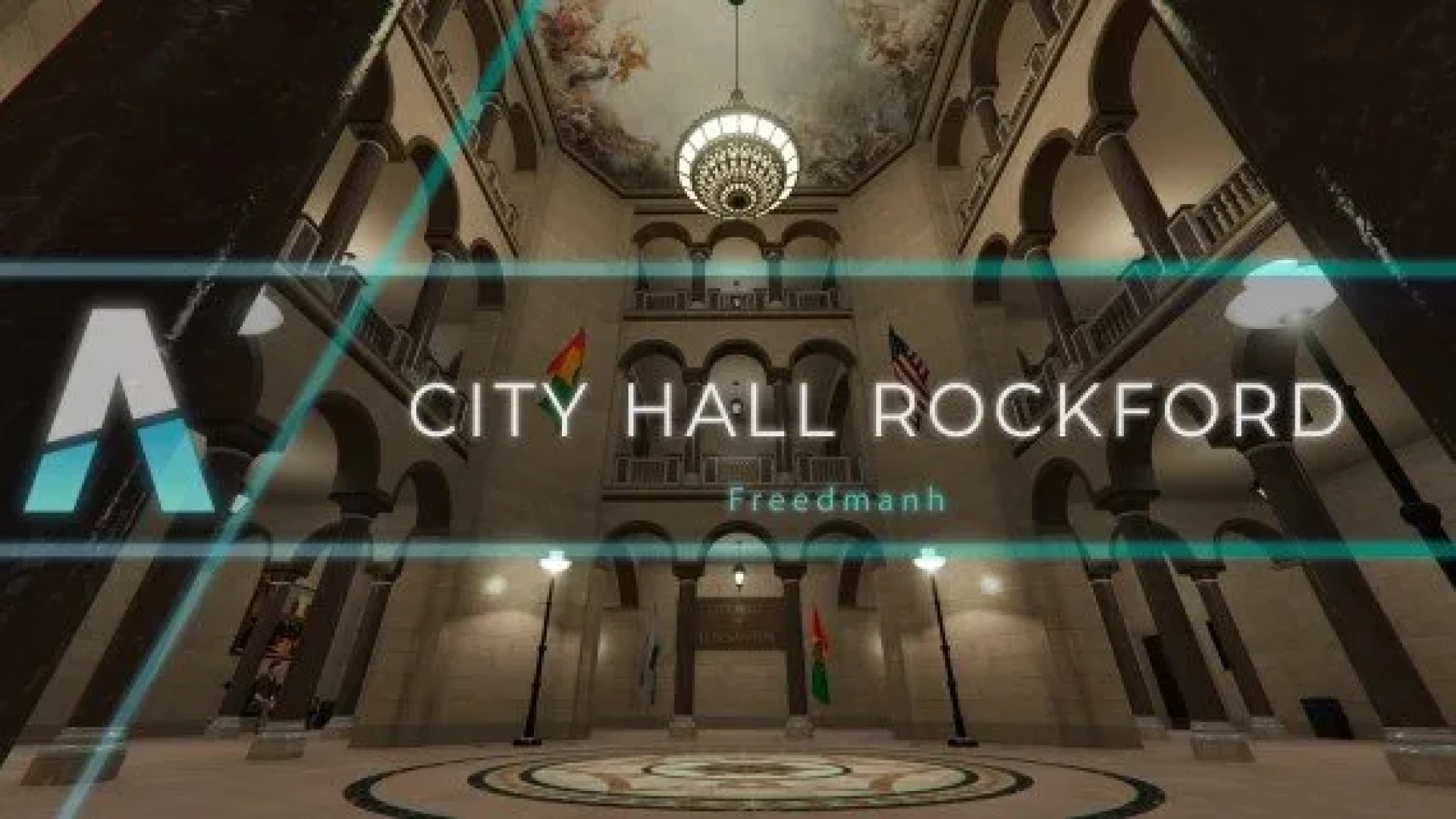 Rockford City Hall MLO government offices and public chamber interior
