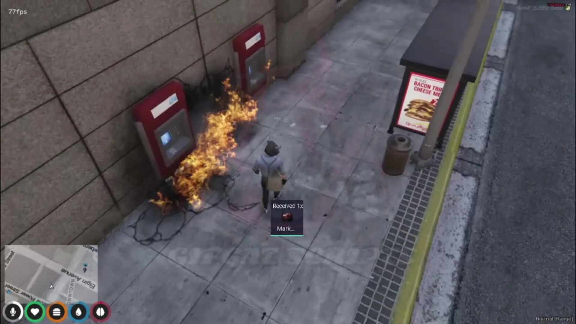 ATM Robbery FiveM script — cracking open a street ATM for cash