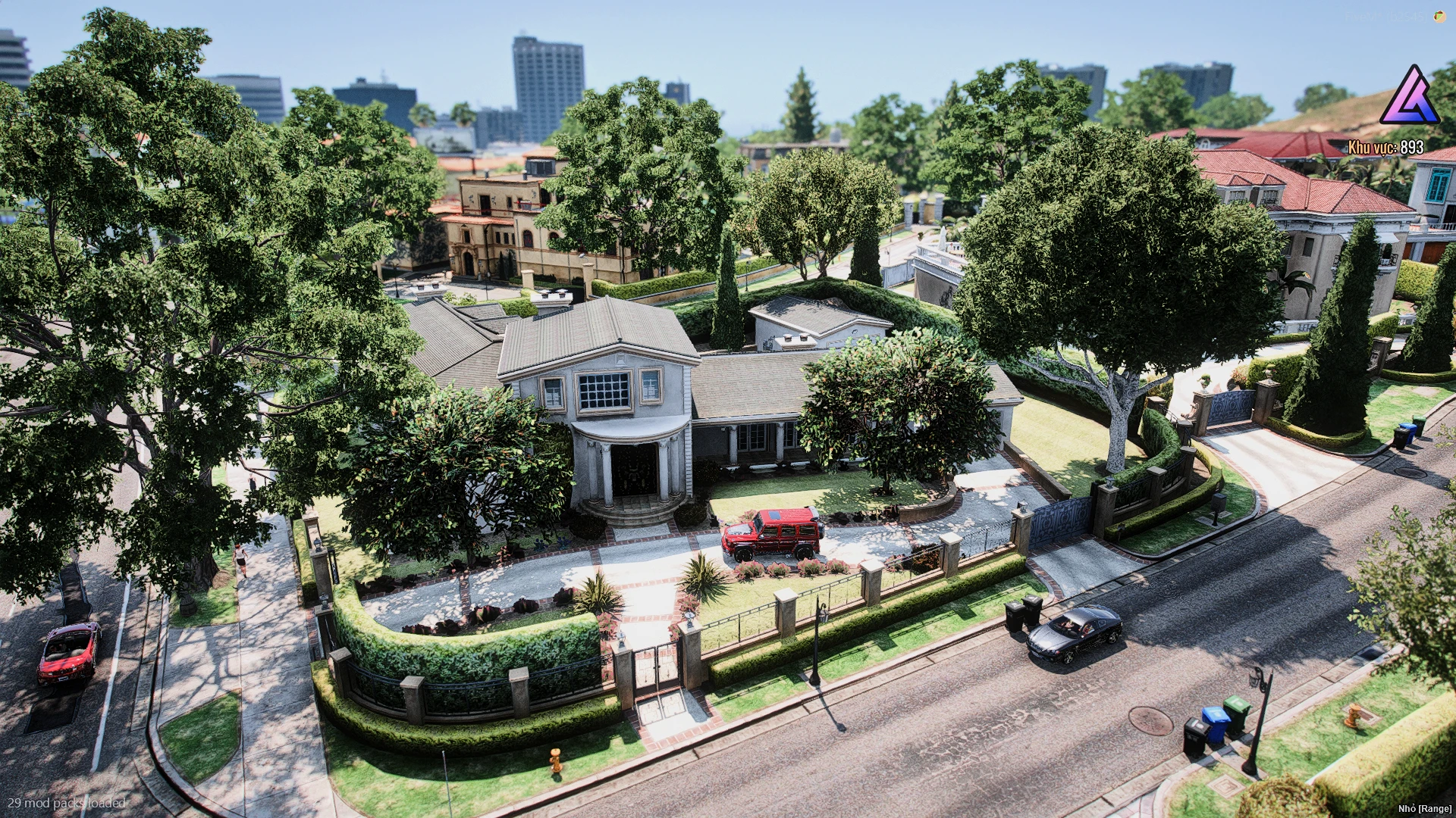 Austin mansion mlo estate with pool and garden in FiveM