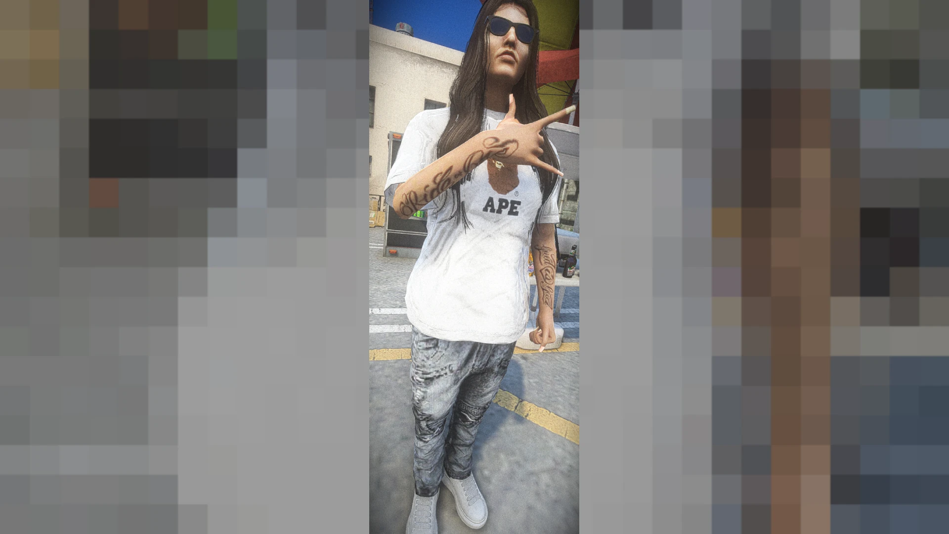 Bape female t shirt fivem — FiveM asset preview