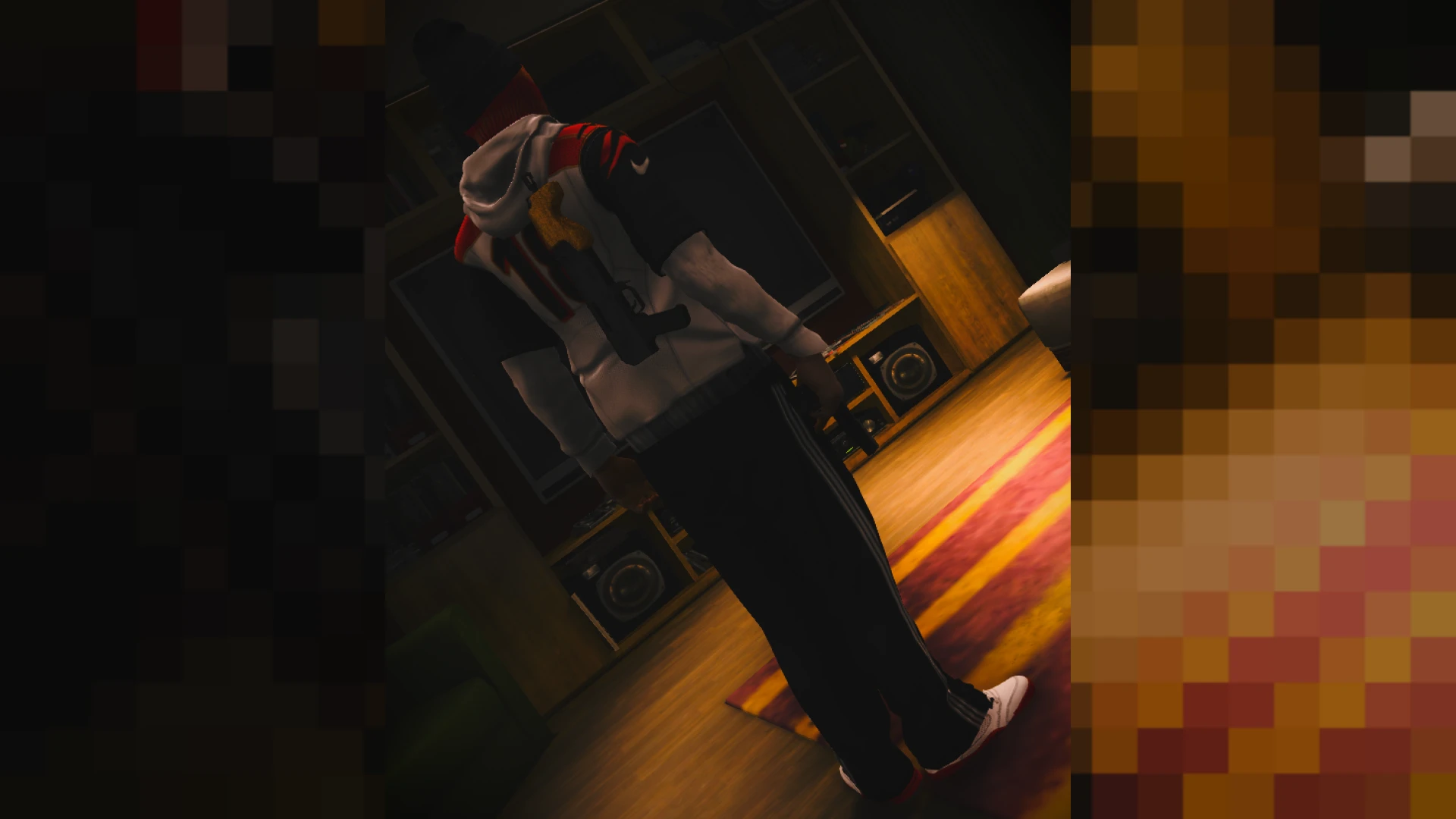 MP male character wearing a baseball raglan shirt in FiveM — view 2