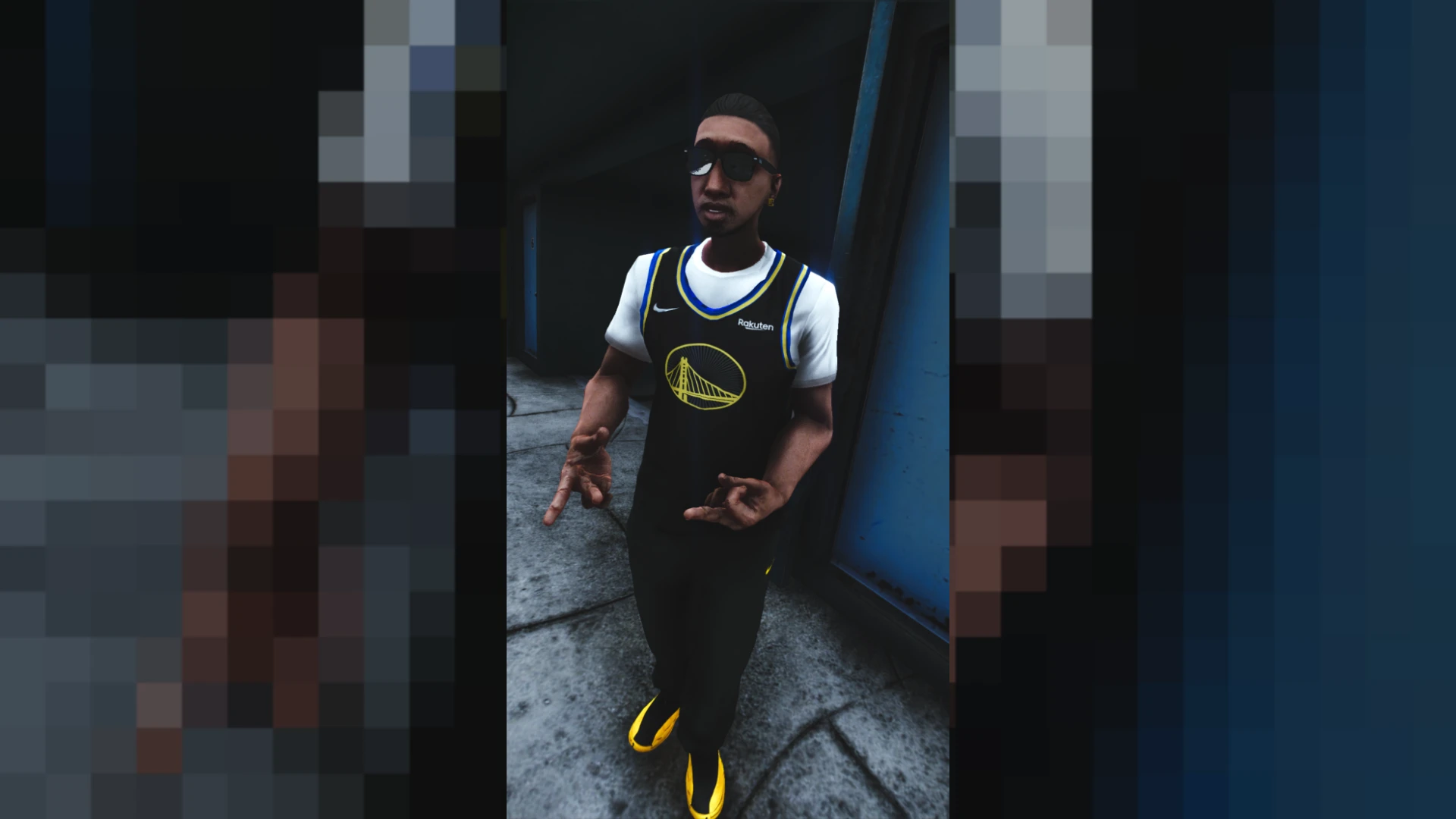 Basketball training shirt shown on a FiveM freemode character
