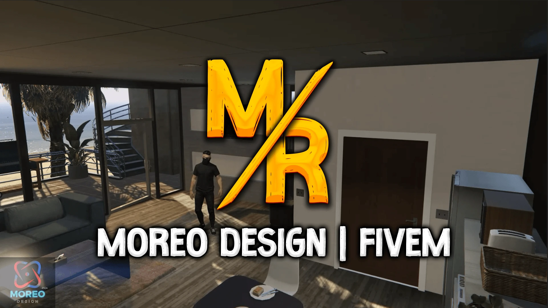 Beach apartment mlo bright furnished seaside interior for FiveM housing
