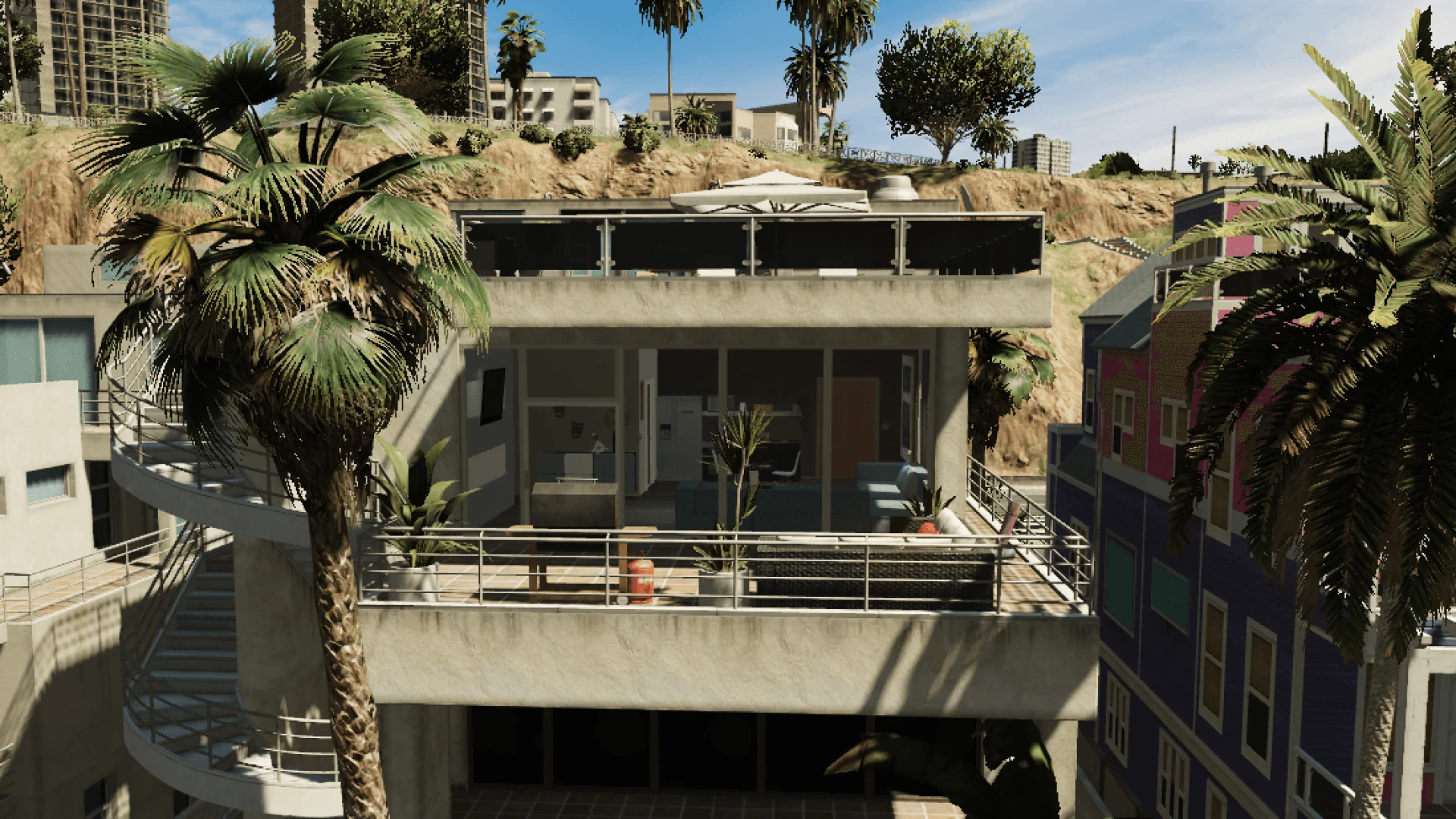 Beach apartment mlo bright furnished seaside interior for FiveM housing — view 2