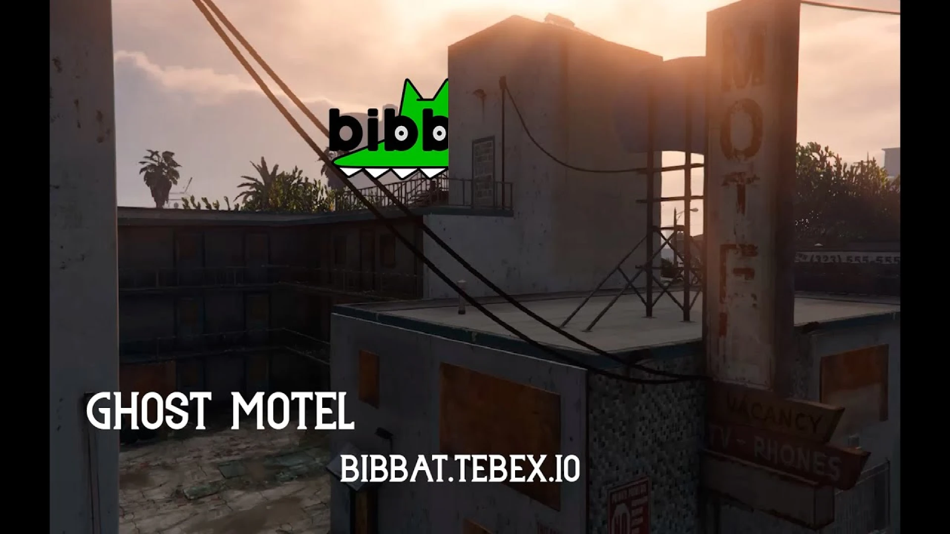 Ghost Motel MLO reception and courtyard interior for FiveM