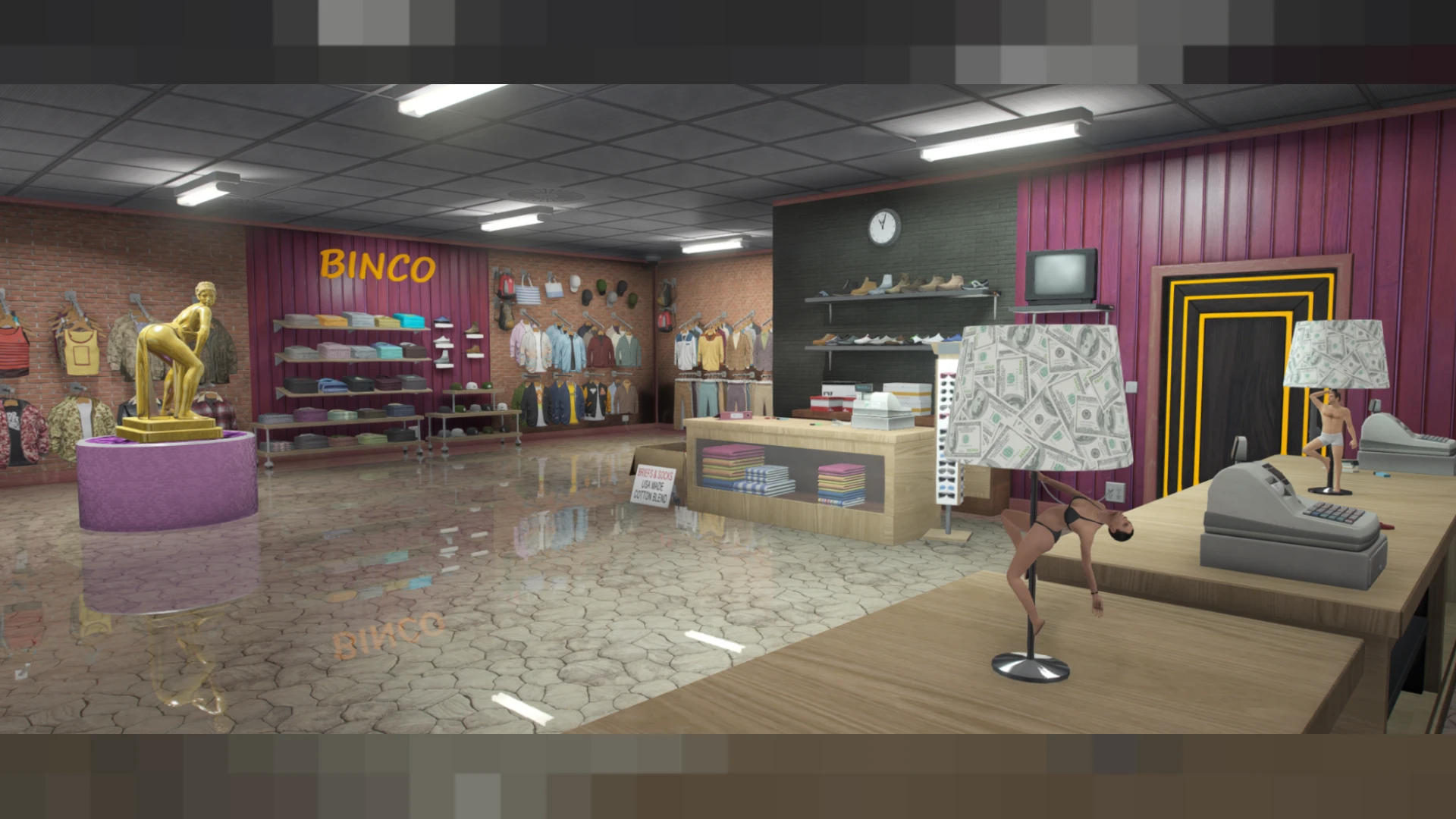 Binco clothing store MLO night shop interior for FiveM
