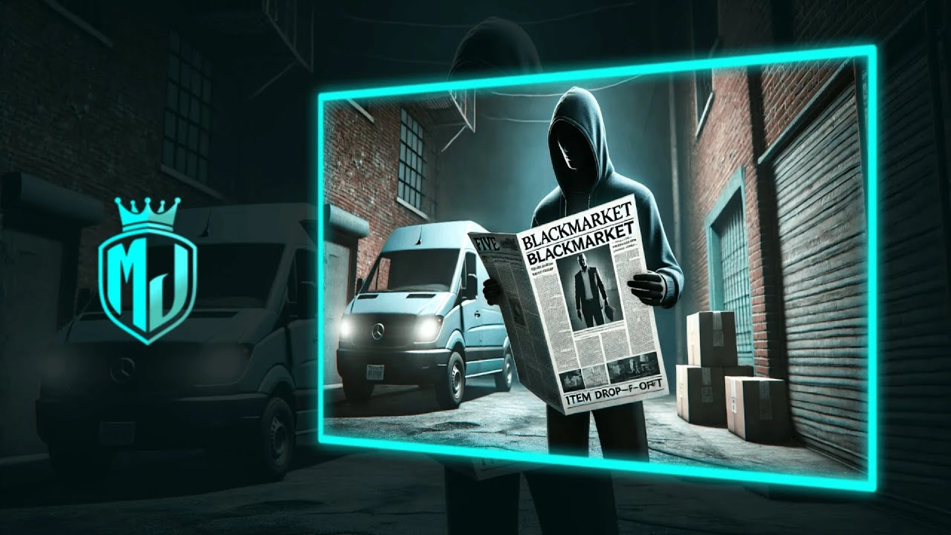 Black market script newspaper storefront on a FiveM server — view 2