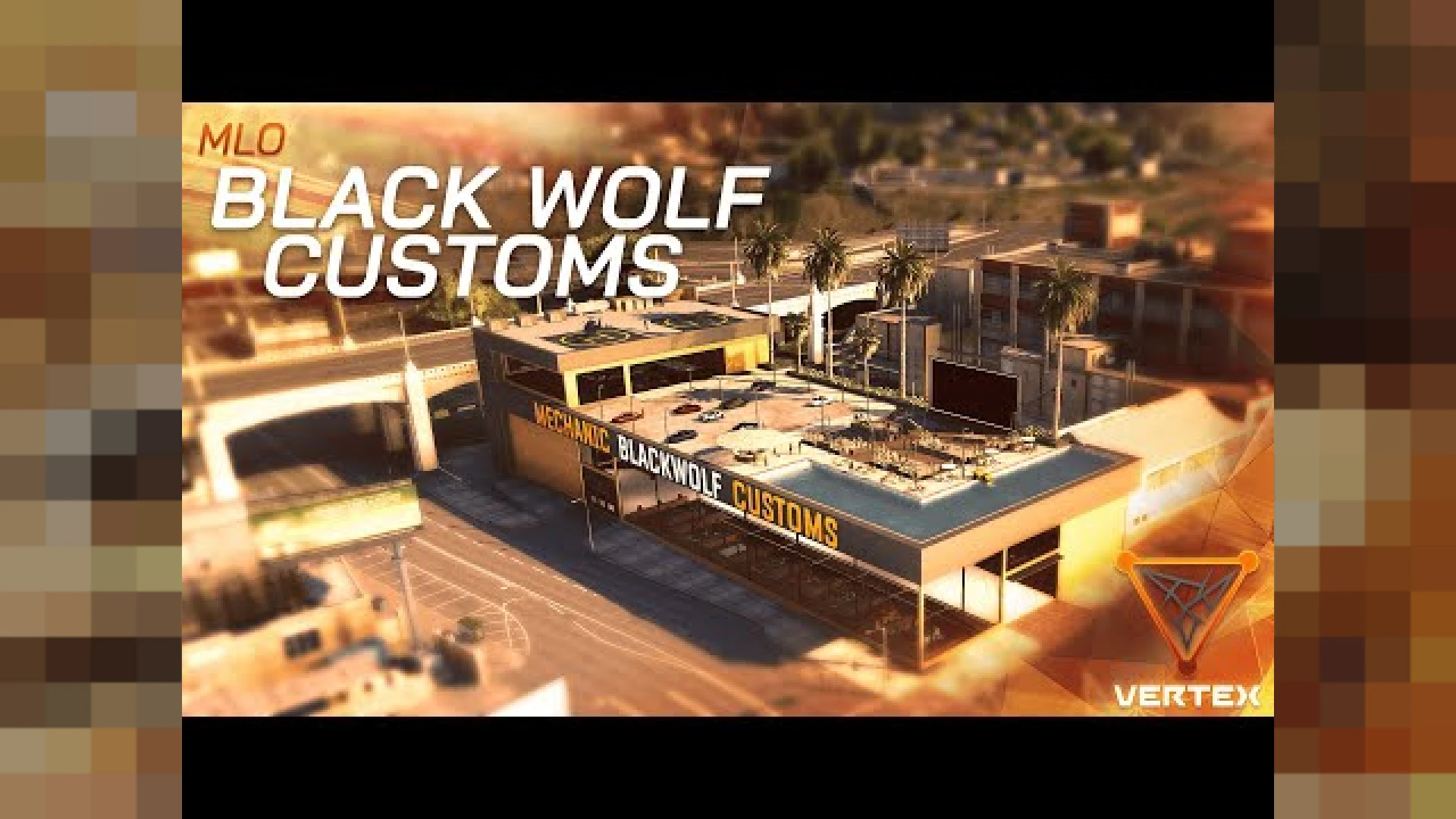 BlackWolf Customs mechanic garage interior for FiveM