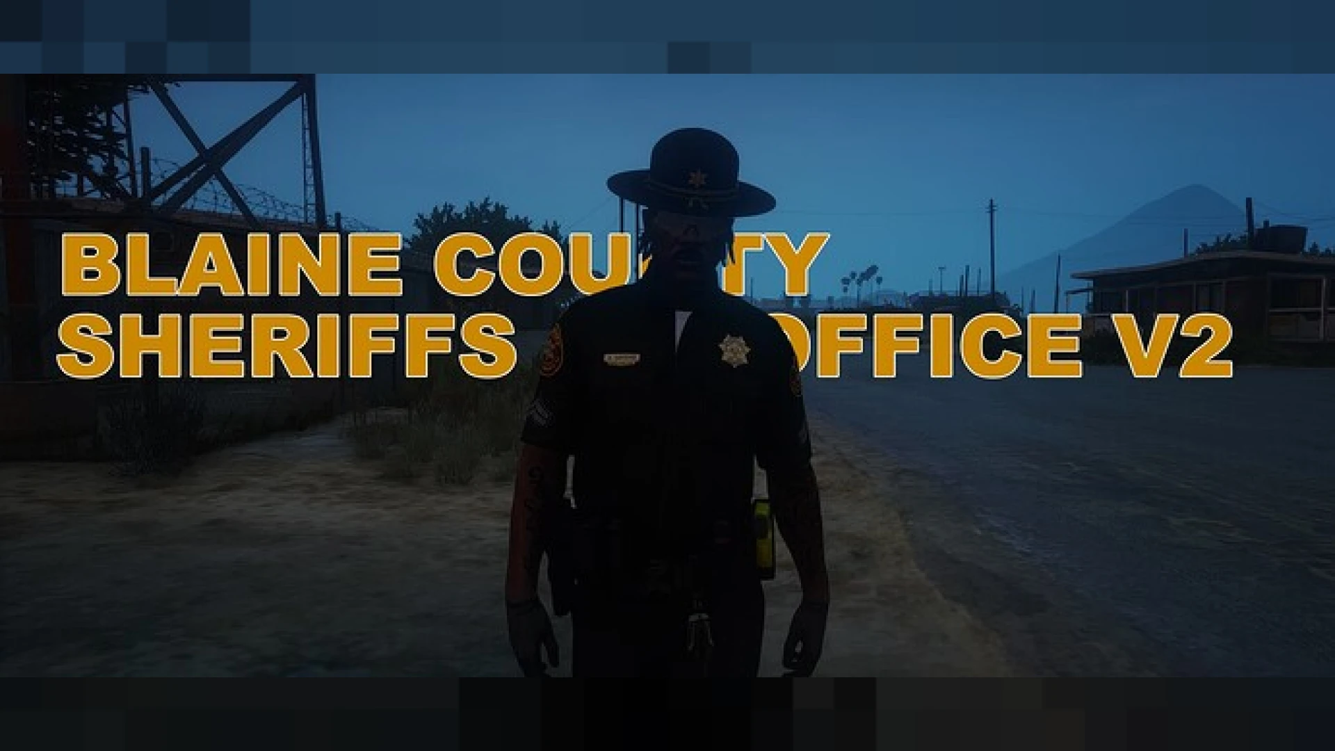 Blaine County Sheriff EUP uniforms on FiveM deputy officer character