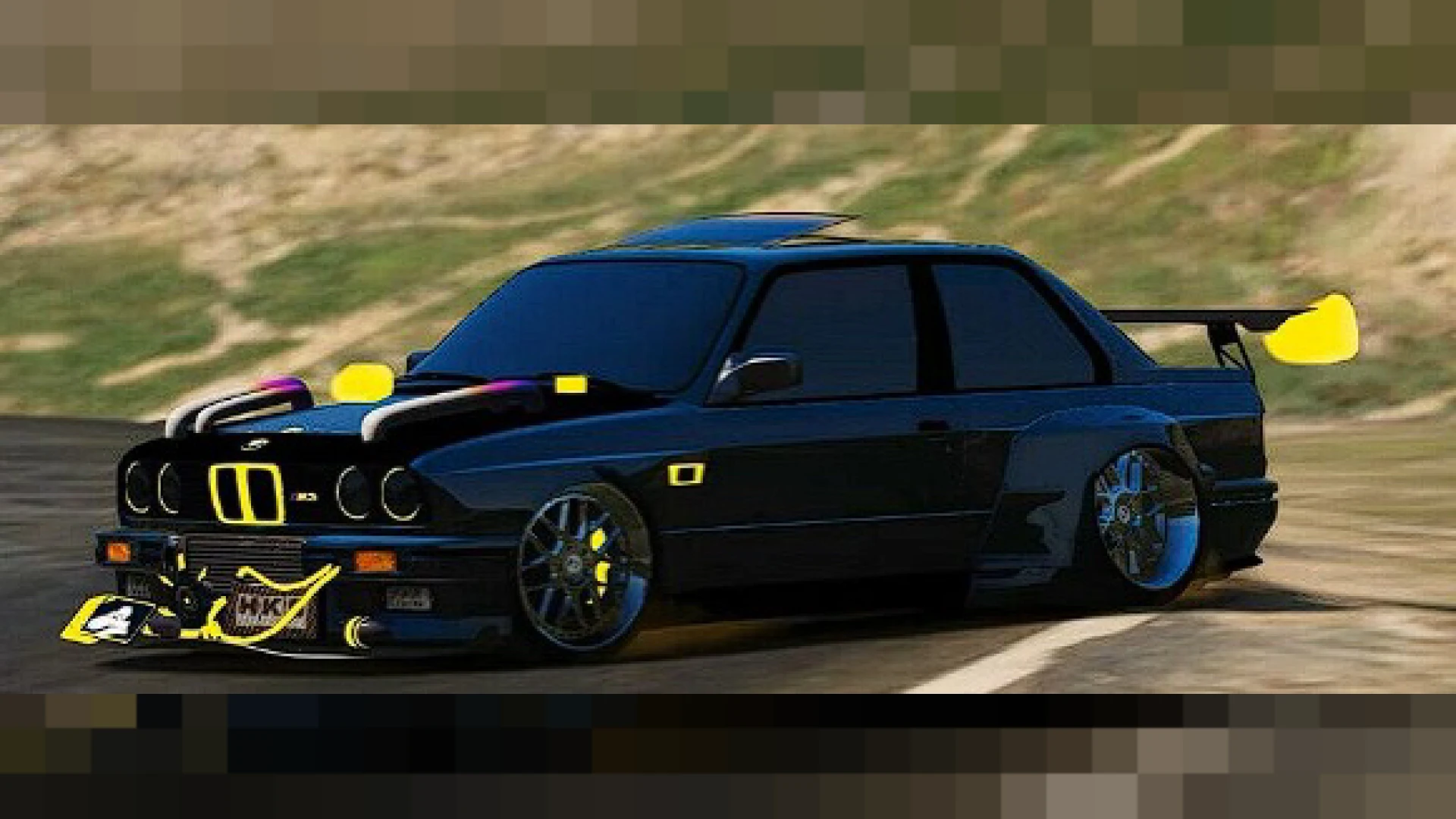 BMW M3 E30 Drift Edition coupe sliding in FiveM