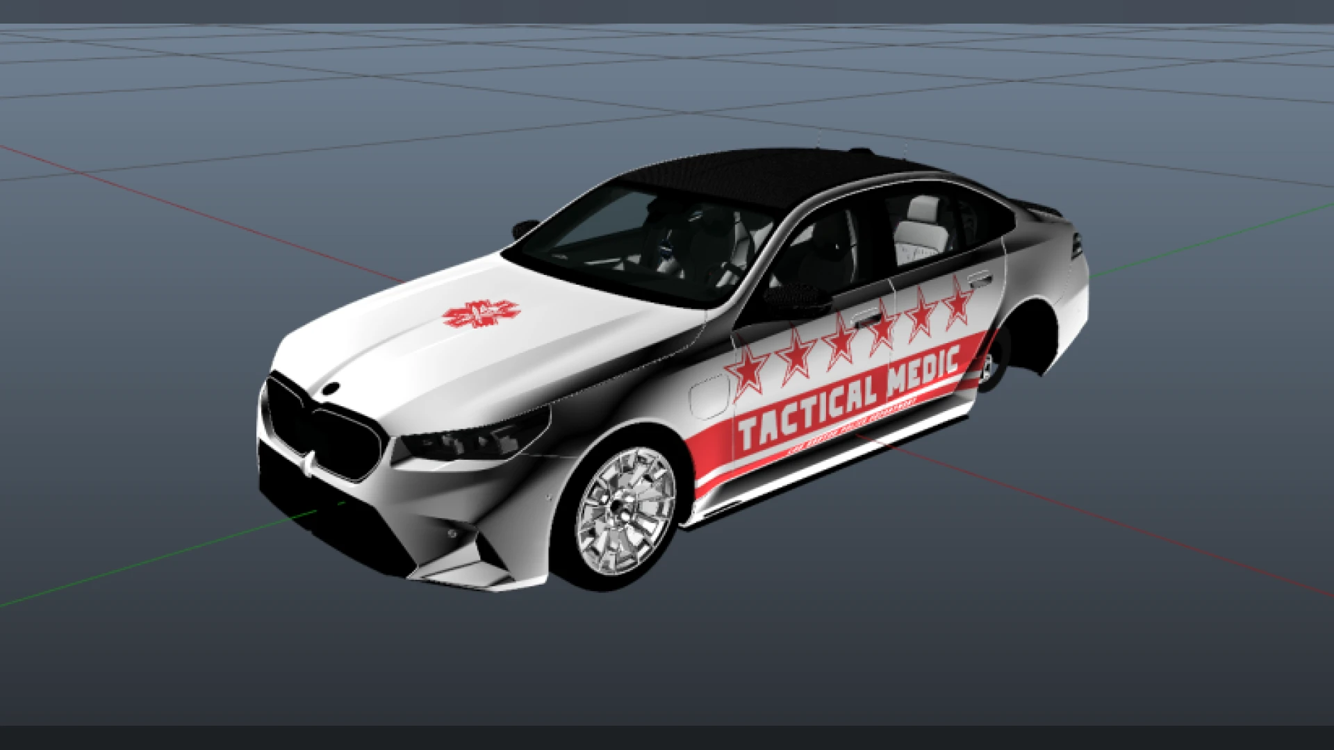 BMW M5 Police G90 ELS pursuit sedan add-on for FiveM