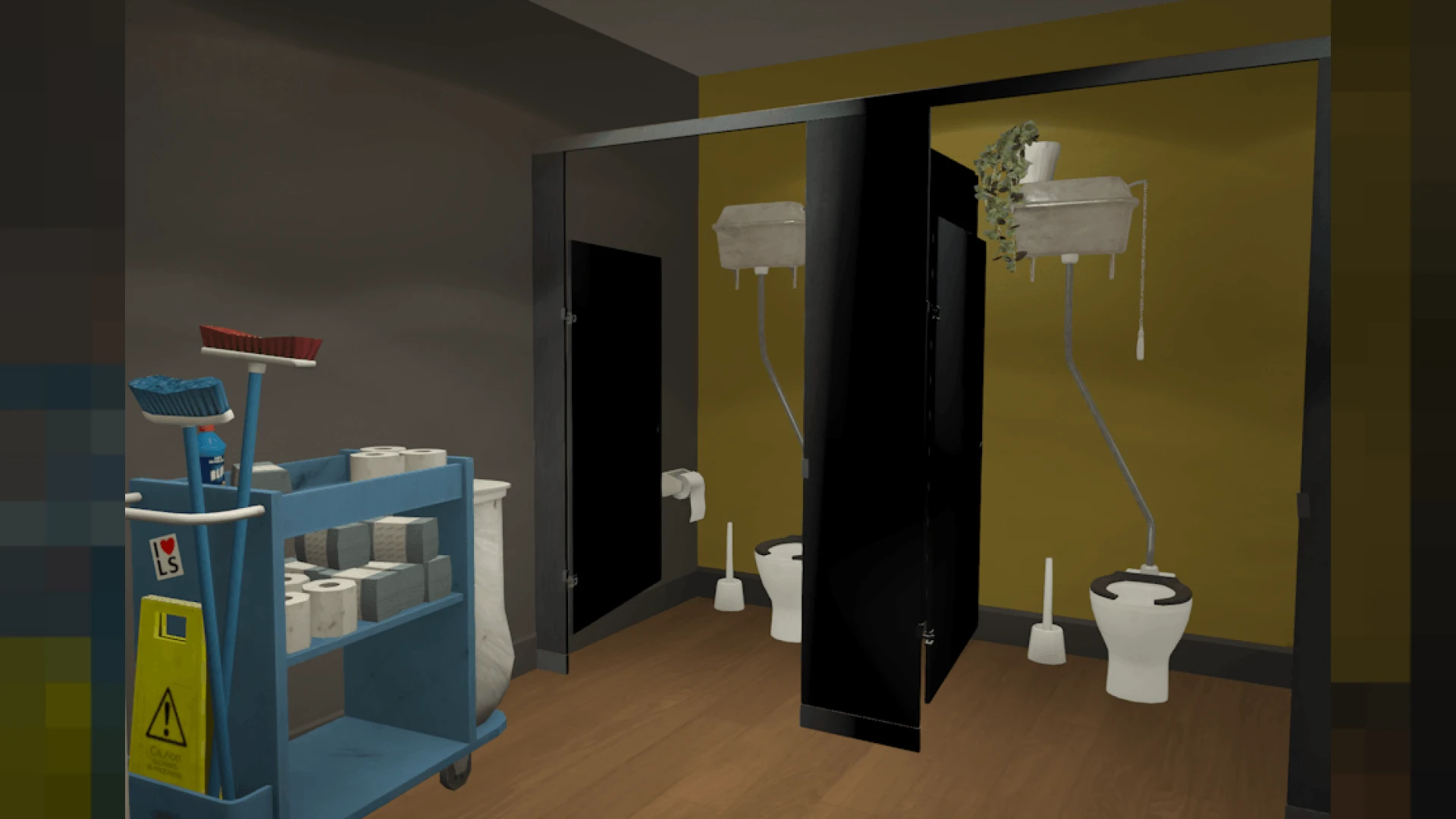 Bob Mulet barber shop interior with styling chairs and waiting area in FiveM — view 2