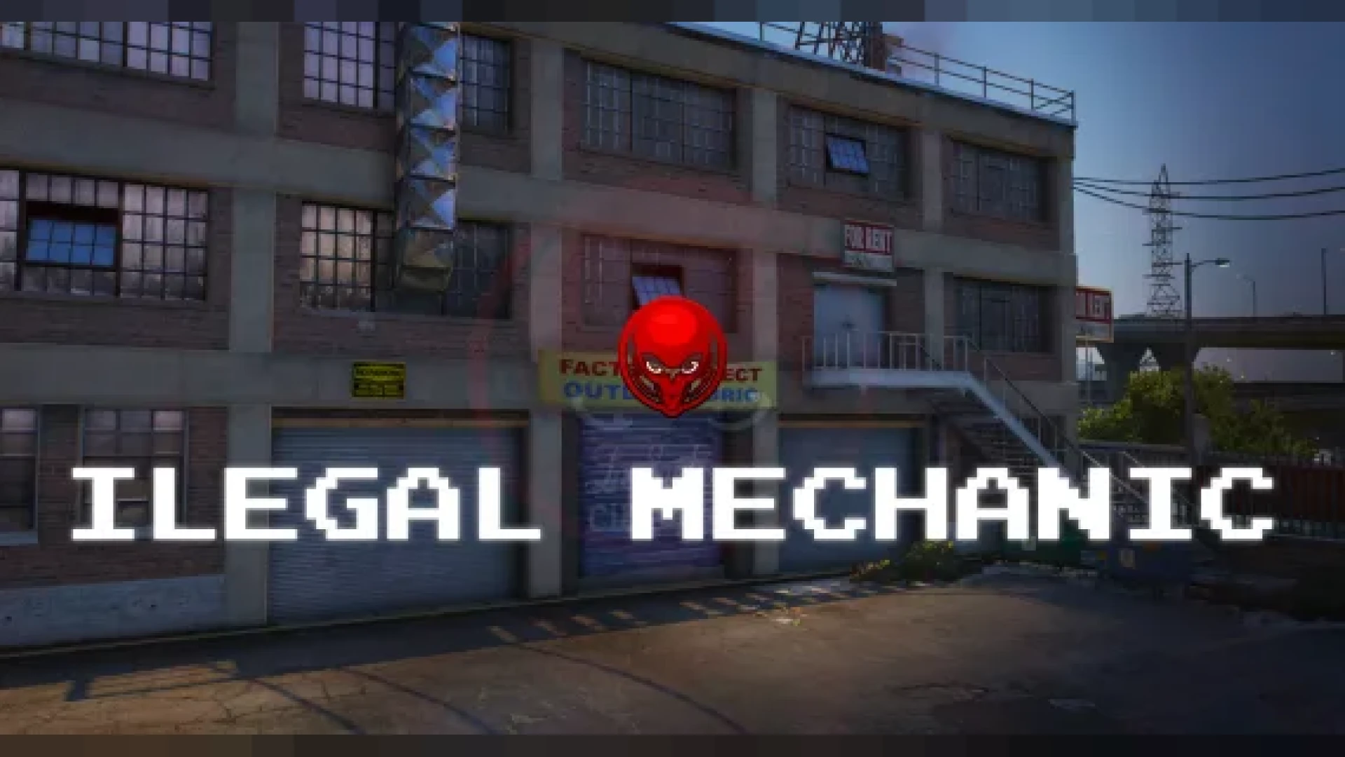 Illegal Mechanic MLO hidden chop-shop garage bay in FiveM
