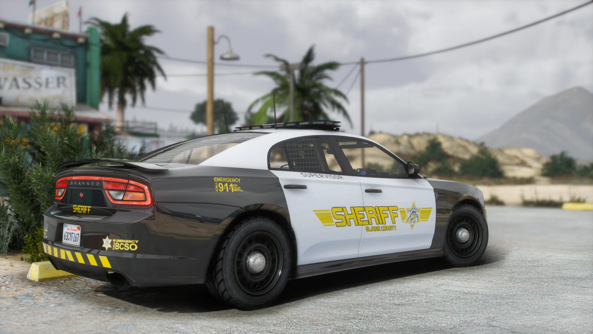 Buffalo ST Interceptor lore-friendly FiveM police sedan — view 2