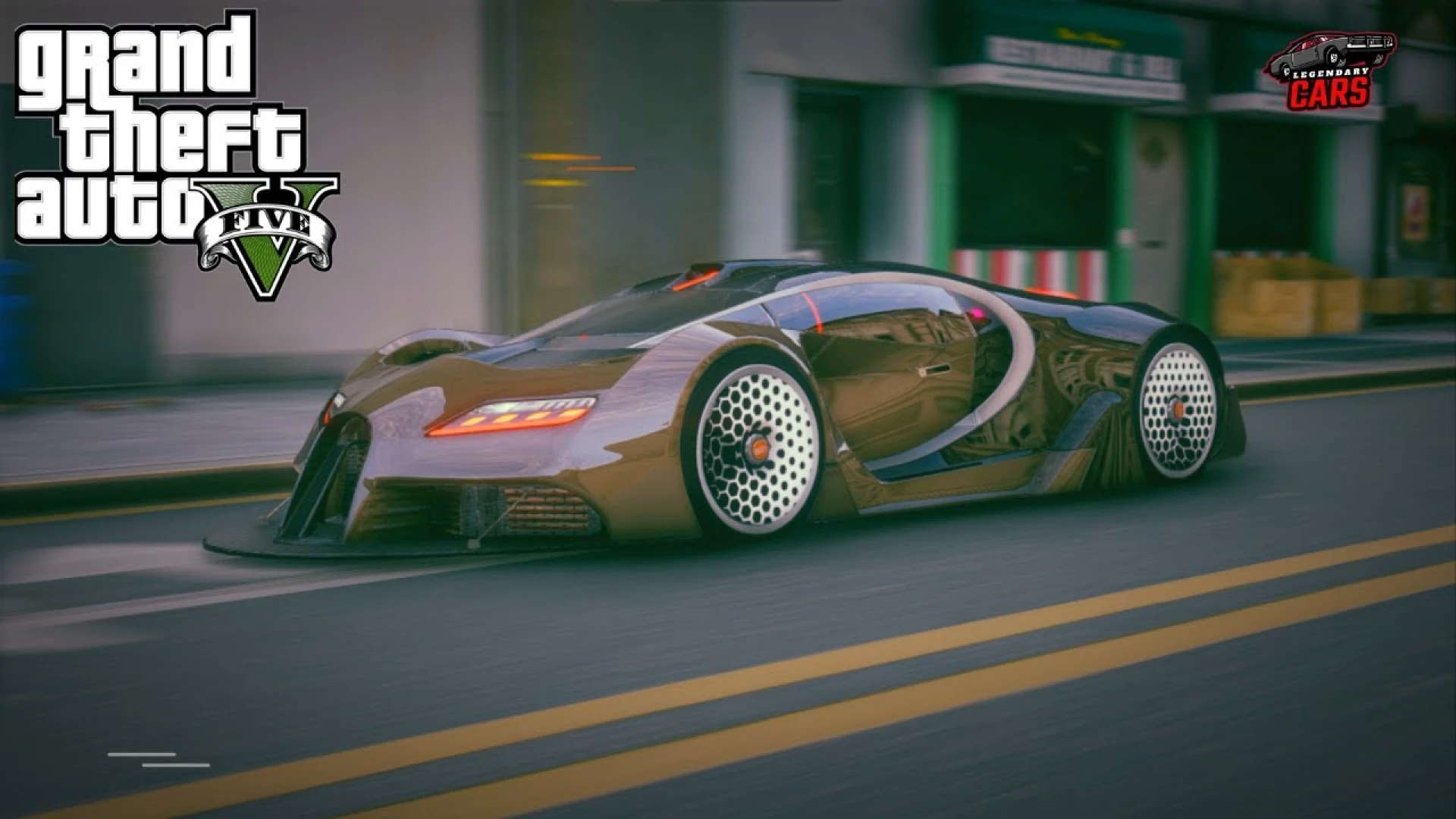 Bugatti Chiron Concept design hypercar in a FiveM showroom