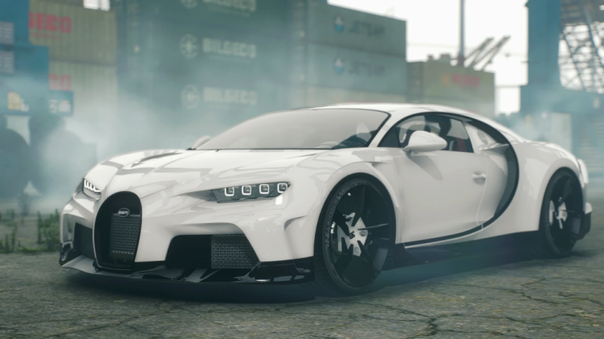 Bugatti Chiron Speed Hunter edition hypercar in a FiveM showroom