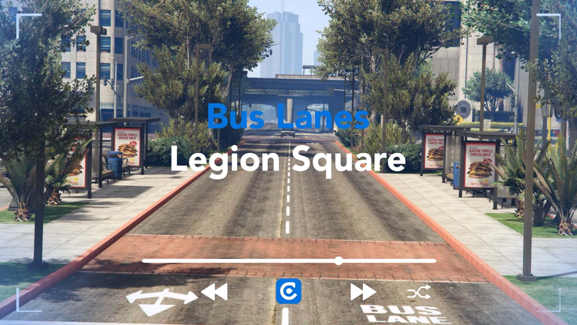 Bus lanes MLO near Legion Square for FiveM