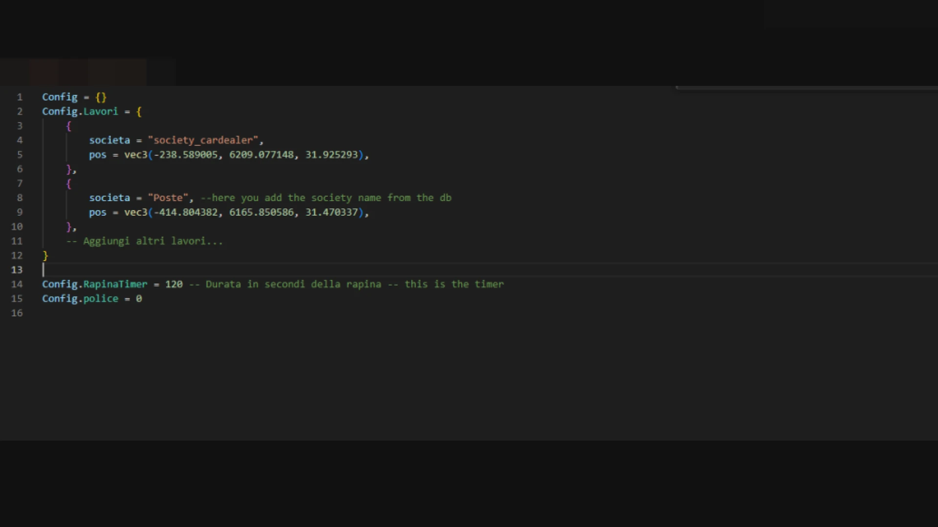 Business robbery script holding up a store in FiveM — view 2
