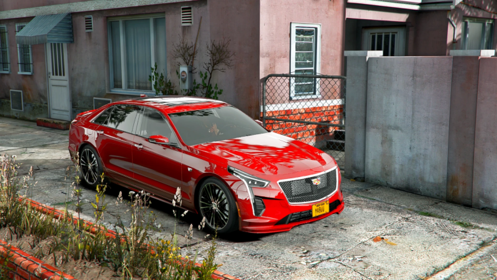 Cadillac CT6-V luxury sport sedan on a FiveM city road