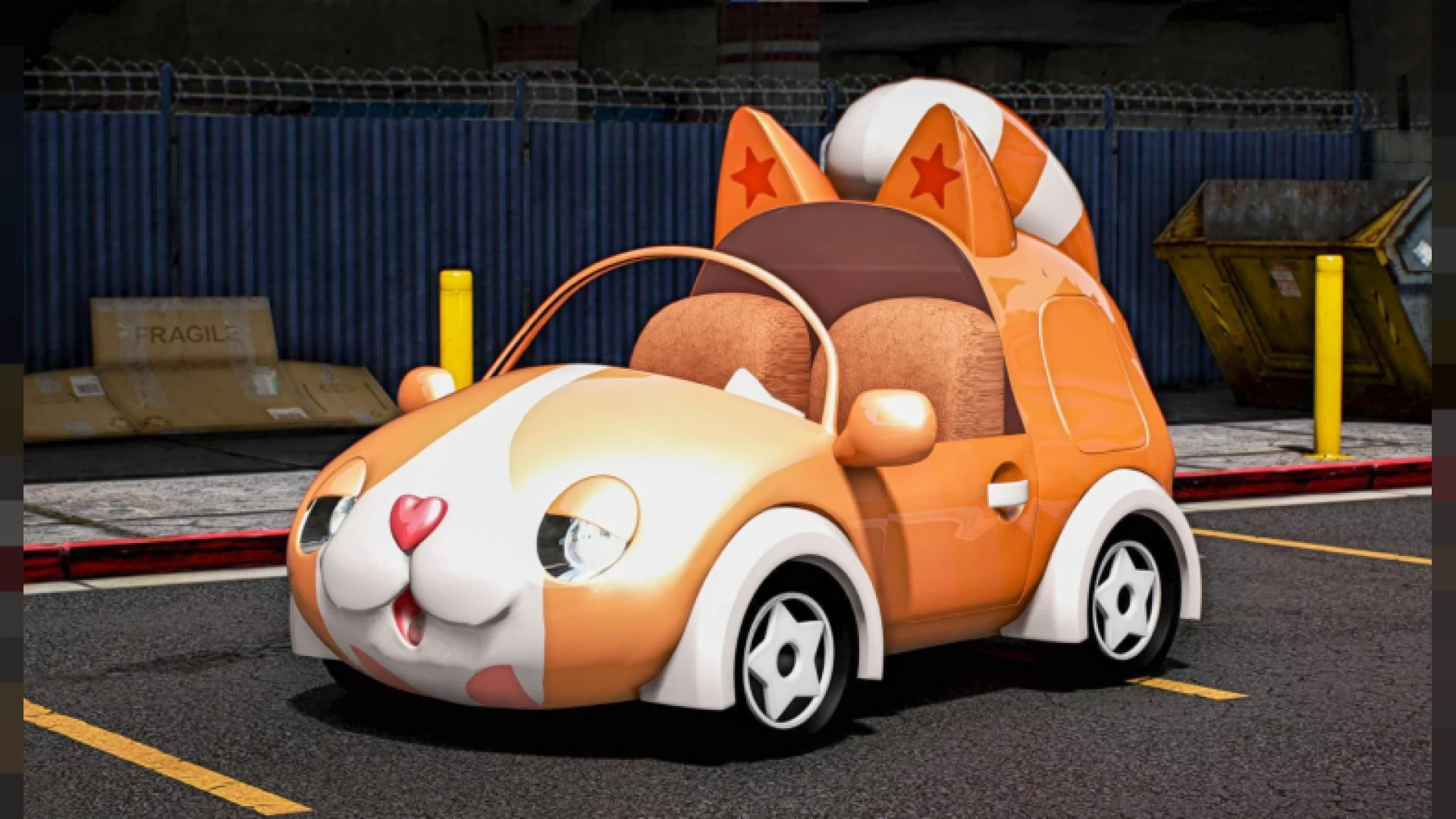 Cat Car FiveM novelty vehicle shaped like an adorable feline