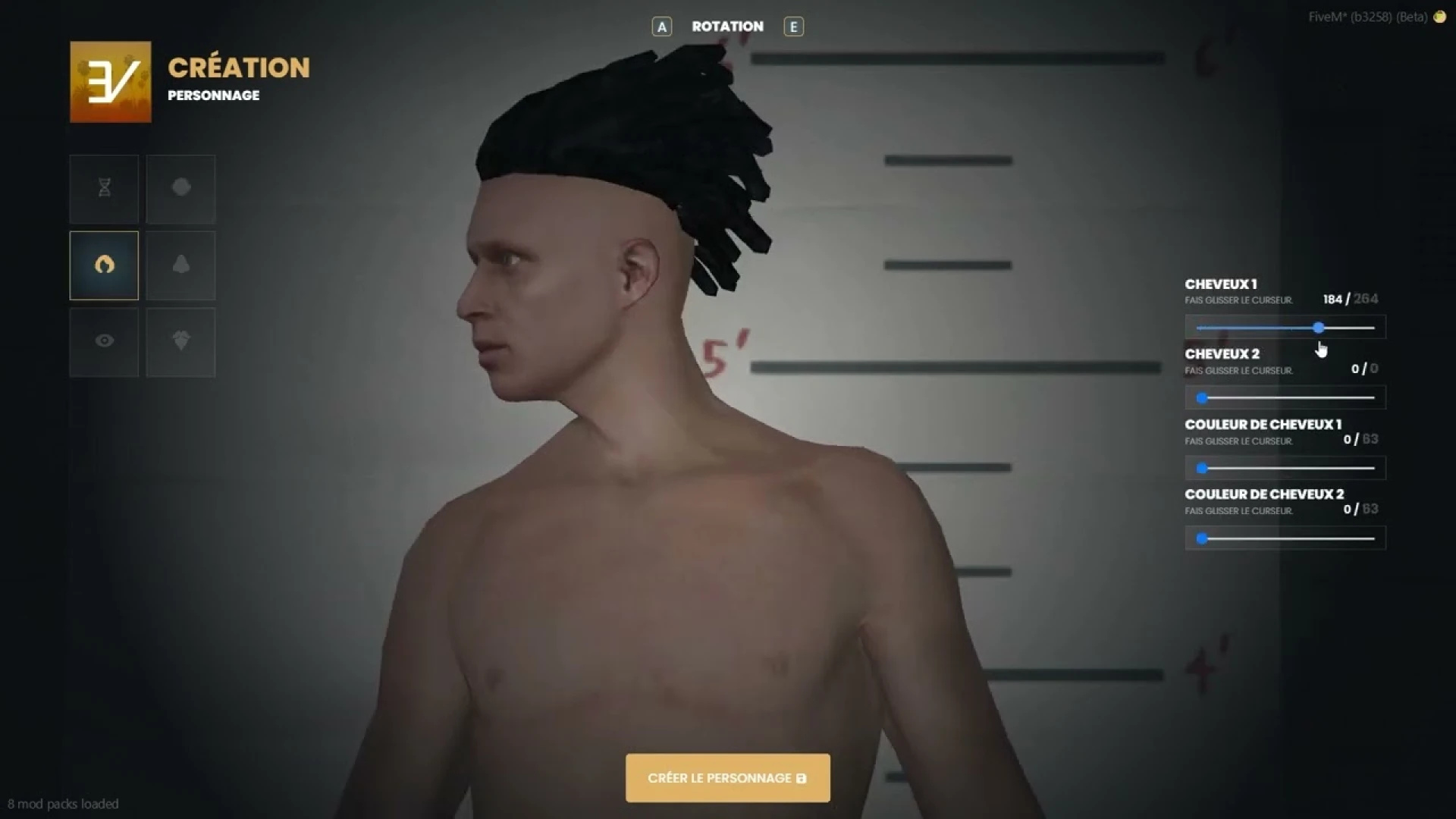 Identity V25 character identity script interface preview in FiveM