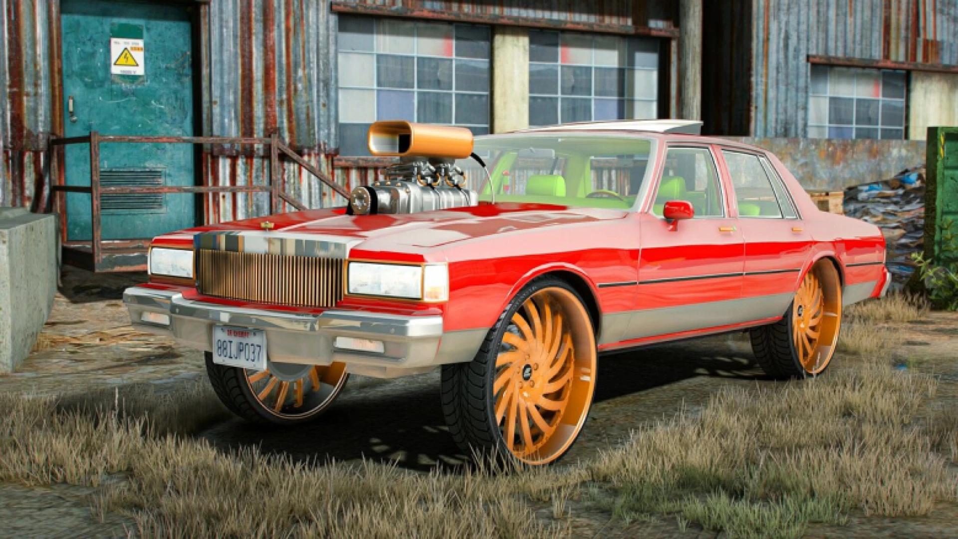 Chevrolet Caprice Fame Box build in a FiveM roleplay street