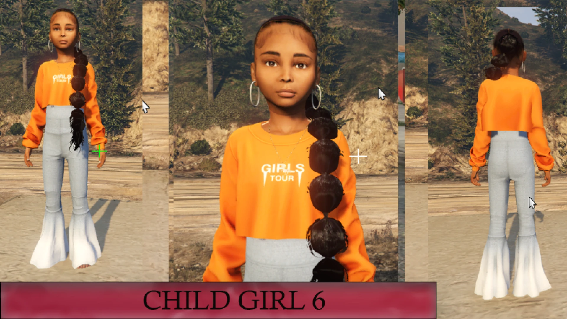 Child girl ped young female character model for family roleplay