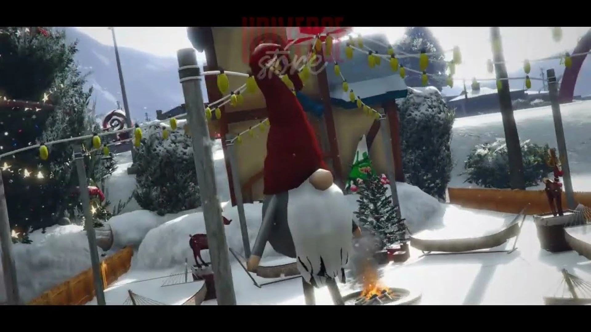 Christmas Mirror Park shown in a FiveM roleplay server