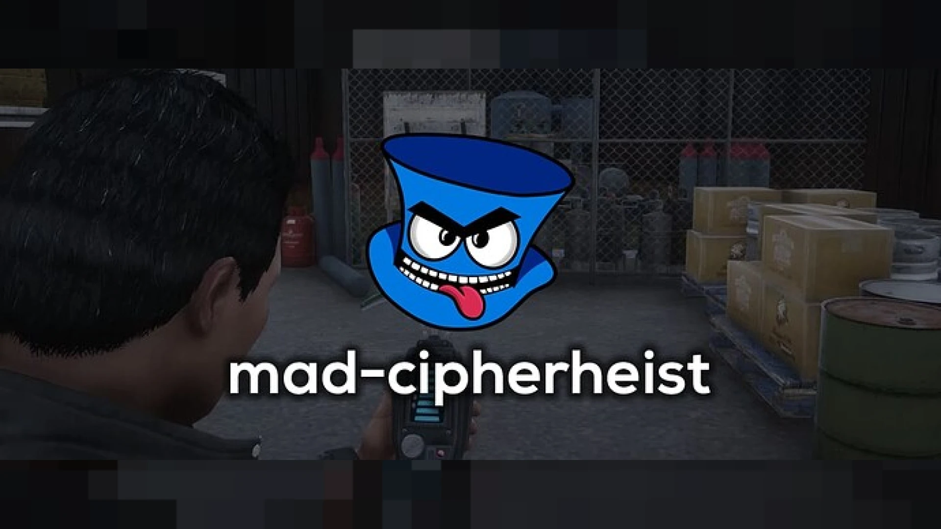 Cipher heist fragment merge and decryption terminal on a FiveM server