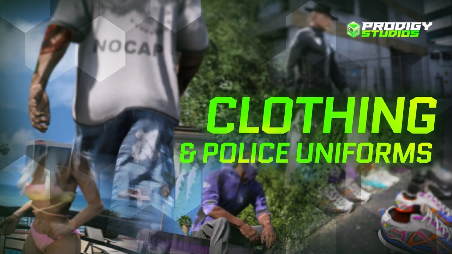 Civilian clothing pack casual outfit on a FiveM character
