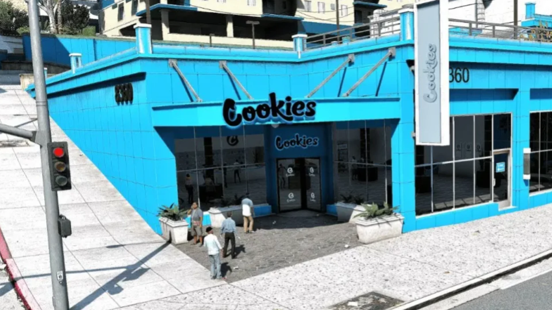 Cookies dispensary MLO branded weed storefront interior in FiveM