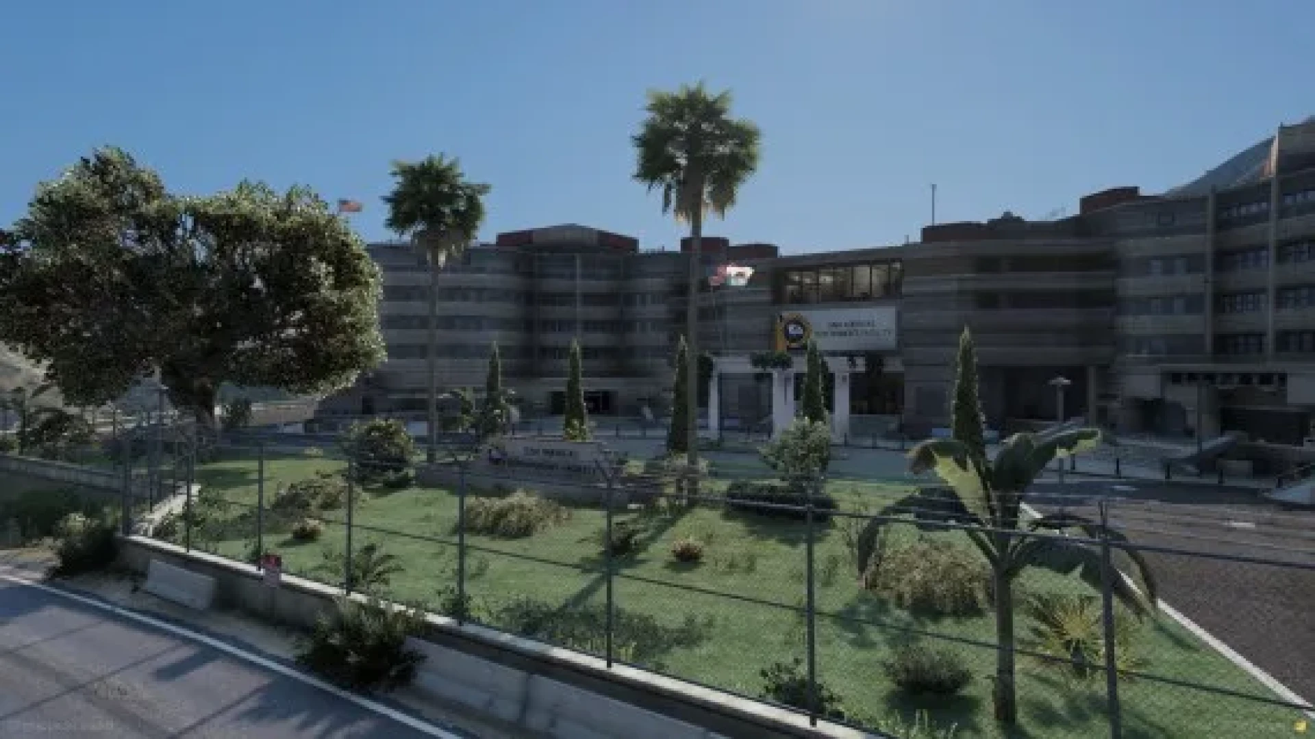 Government facility MLO secure complex exterior in San Andreas FiveM