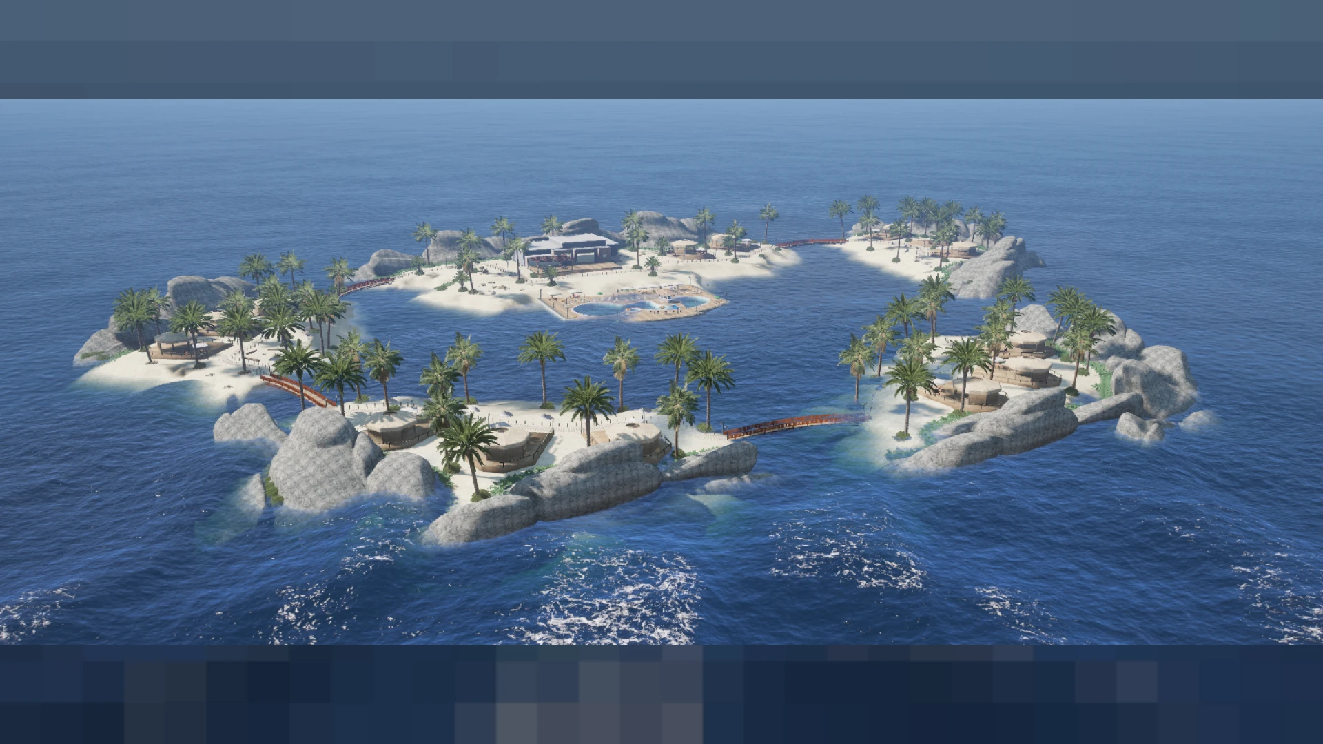 Custom island map terrain and beaches for FiveM