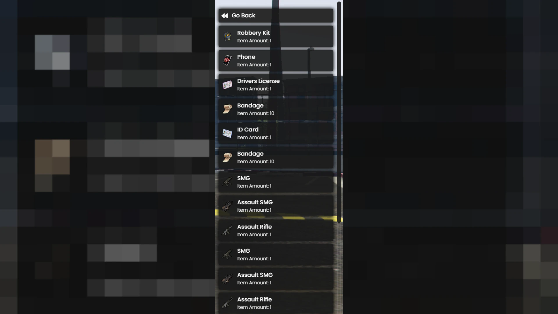 Cyb3r robbing script player robbery interaction in FiveM — view 2