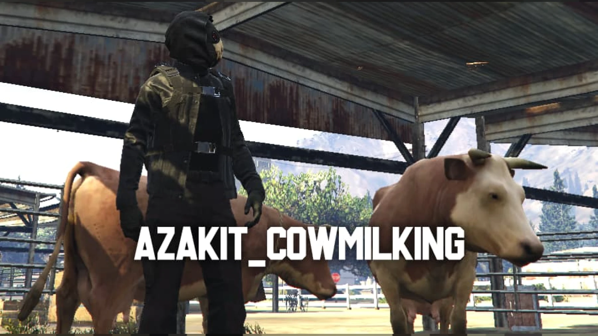 Dairy Farming Job FiveM script — milking cows on a dairy farm