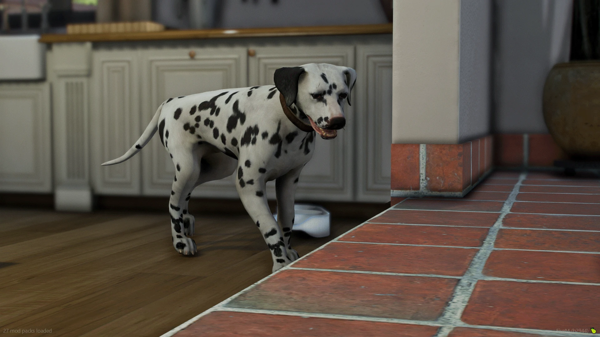 Dalmatian dog ped spotted animal model standing for FiveM roleplay