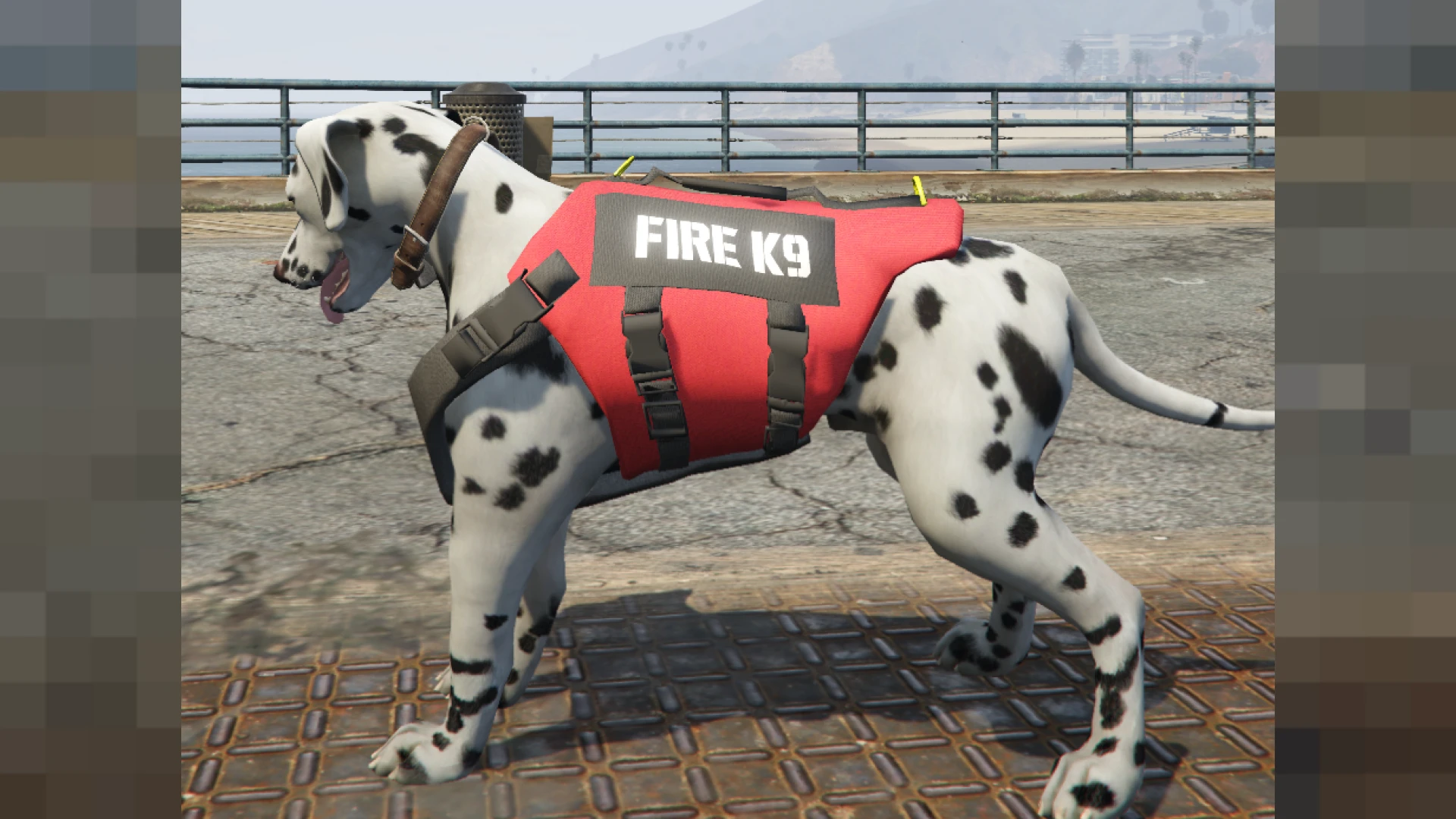 Dalmatian K9 ped spotted dog model for FiveM roleplay