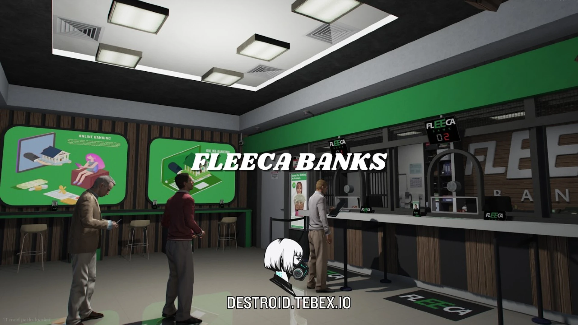 Flecca Banks MLO vault and teller interior for FiveM