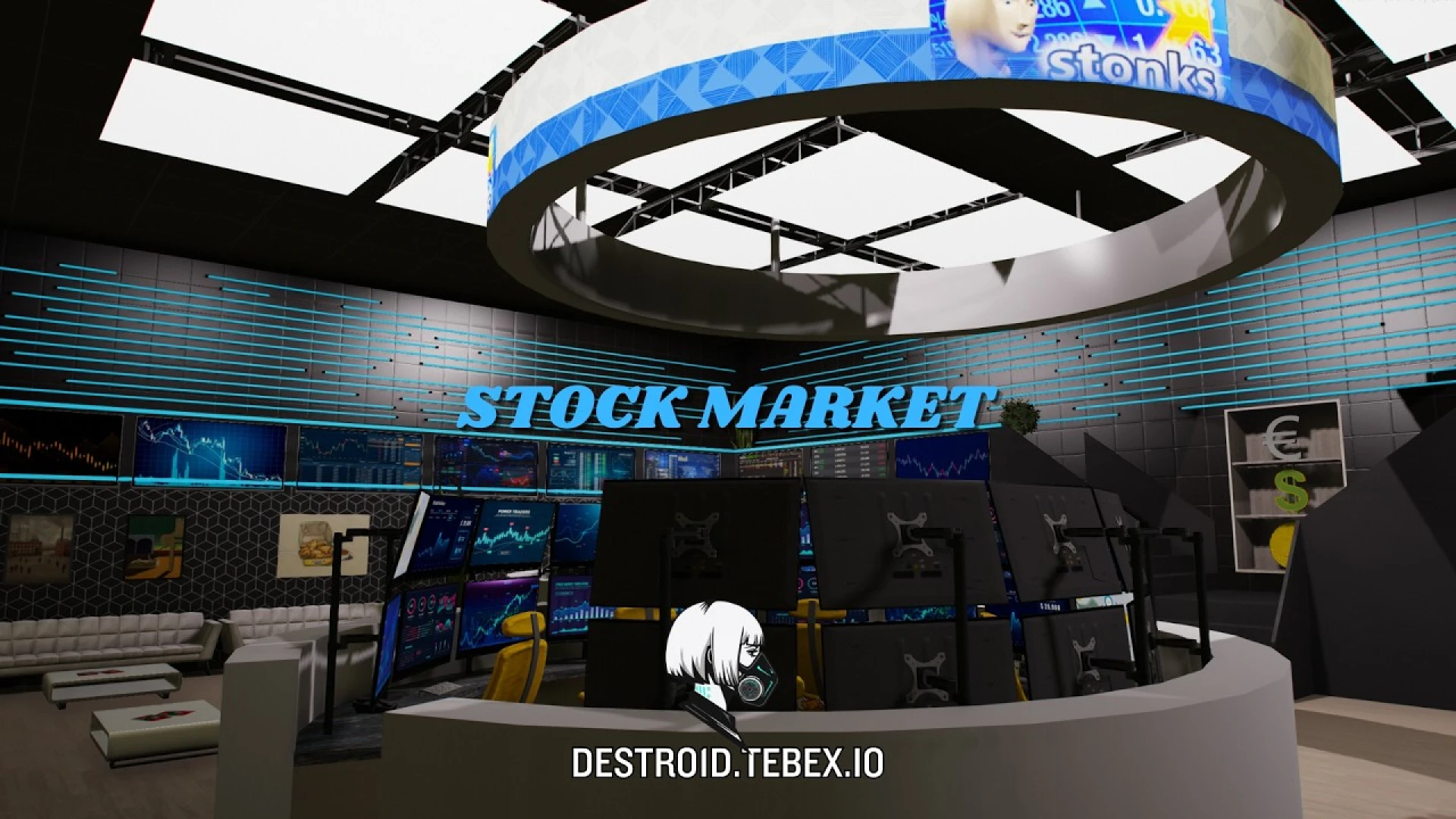 Stock Market MLO trading floor interior for FiveM