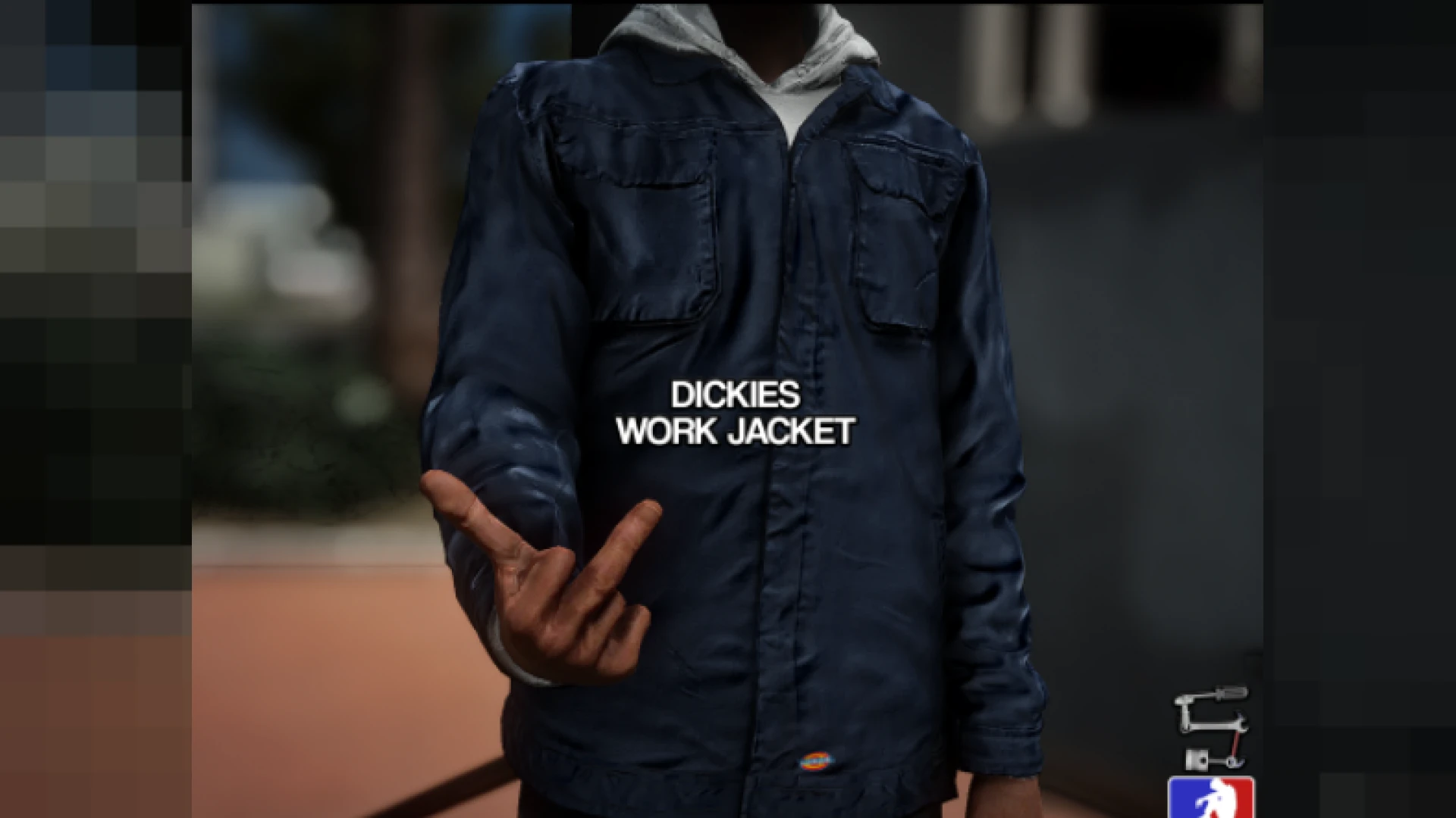 MP male character wearing a Dickies work jacket in FiveM
