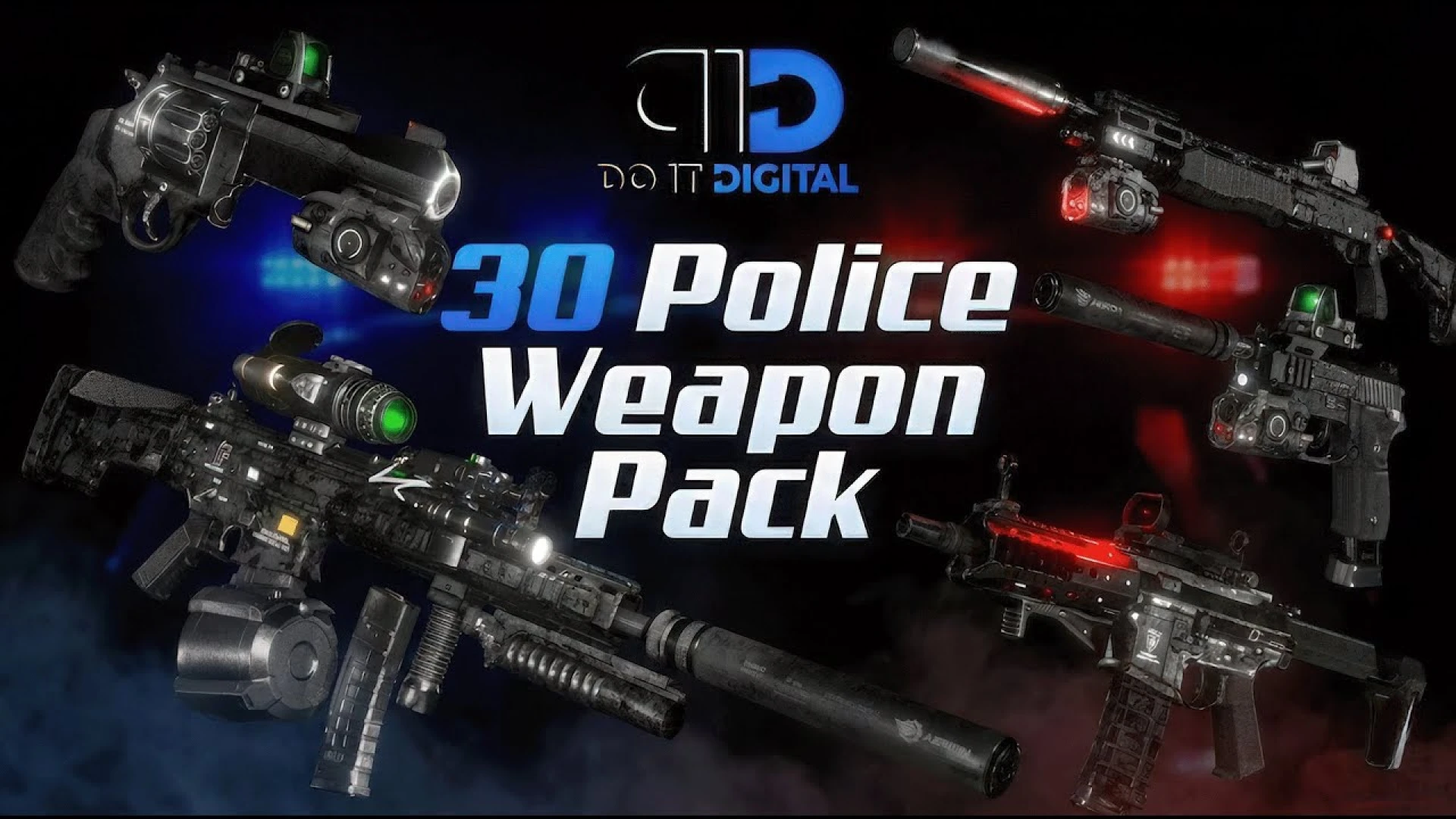 Do It Digital police weapon pack firearms for FiveM