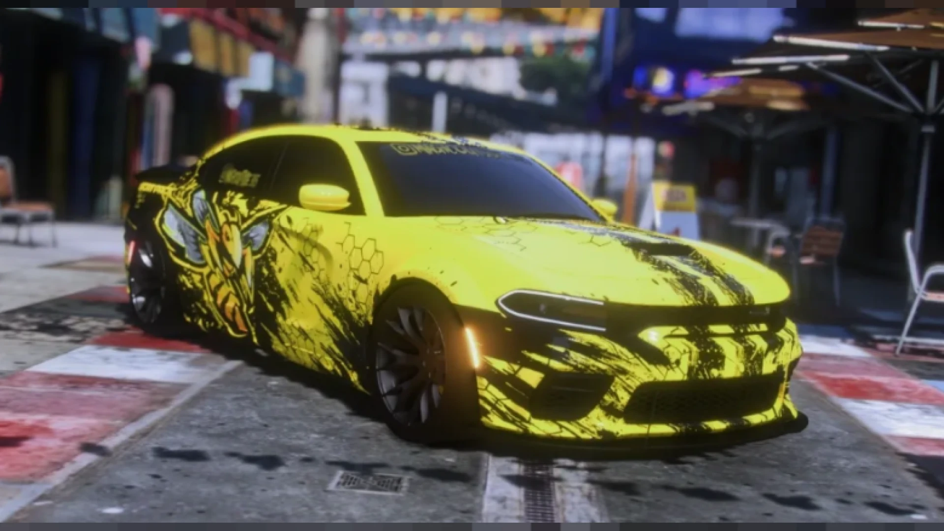 Dodge Charger Scatpack muscle sedan on a FiveM street
